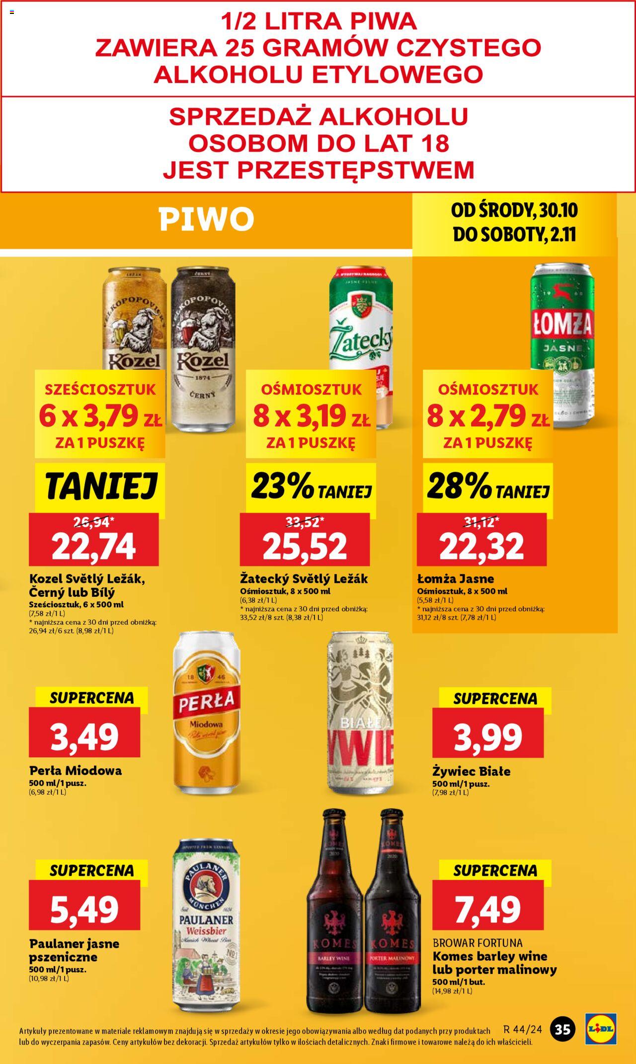 LIDL gazetka ważna od 30.10.2024 do 02.11.2024 strona 42