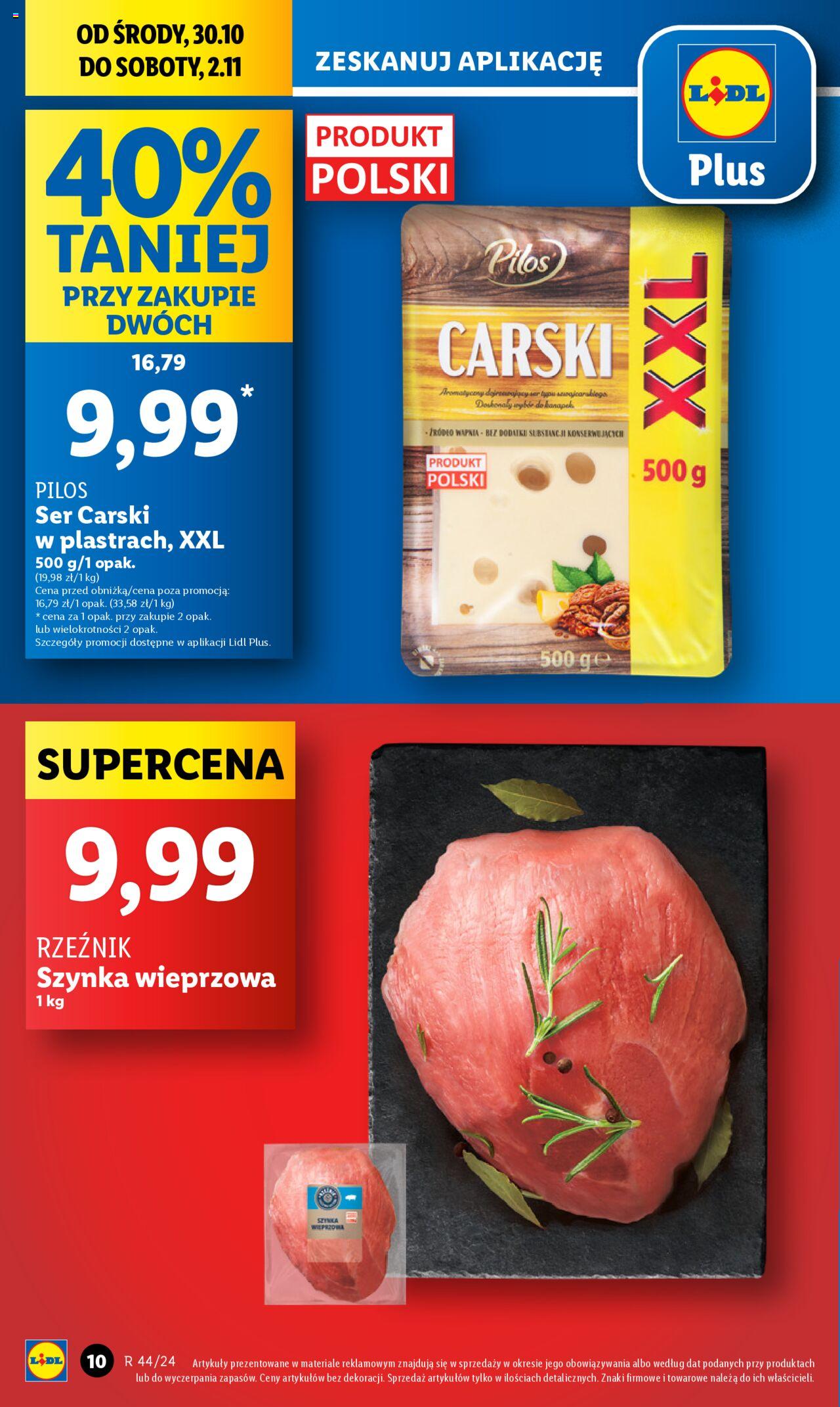 LIDL gazetka ważna od 30.10.2024 do 02.11.2024 strona 10