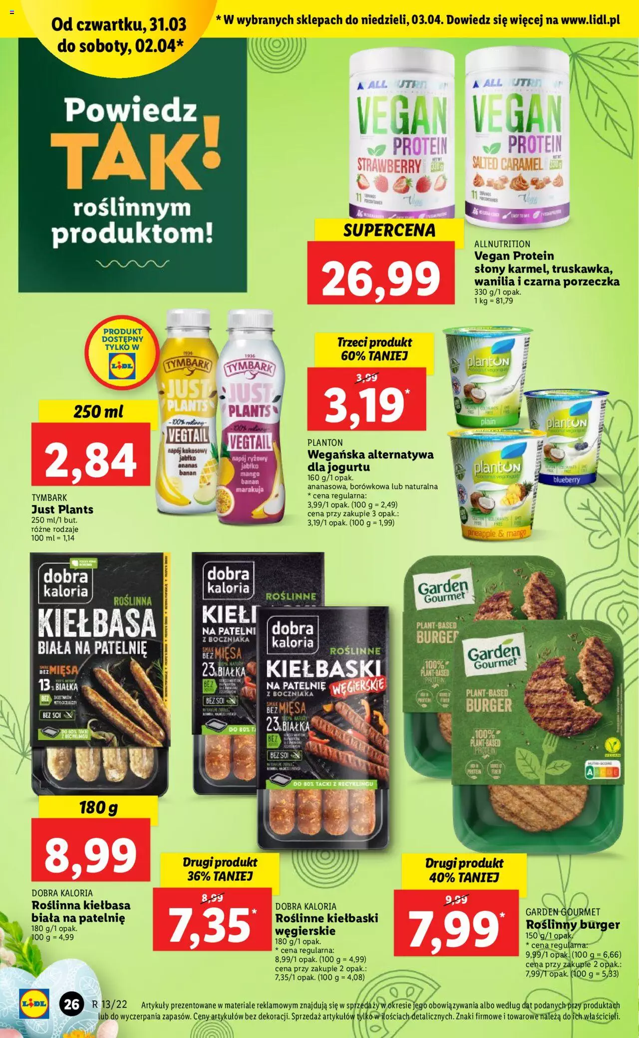 Lidl gazetka ważna od 31.03.2022 do 03.04.2022 strona 26