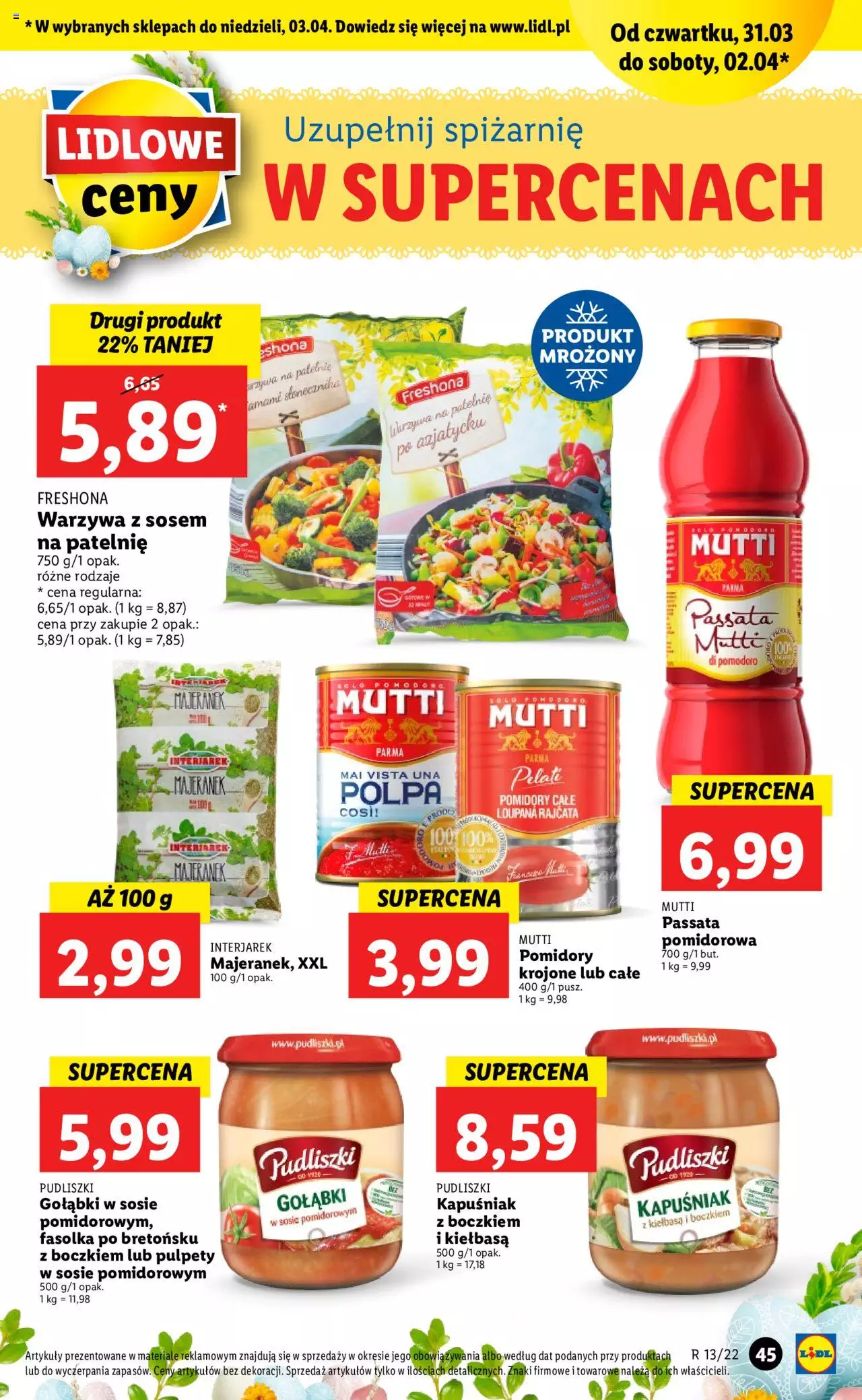 Lidl gazetka ważna od 31.03.2022 do 03.04.2022 strona 45