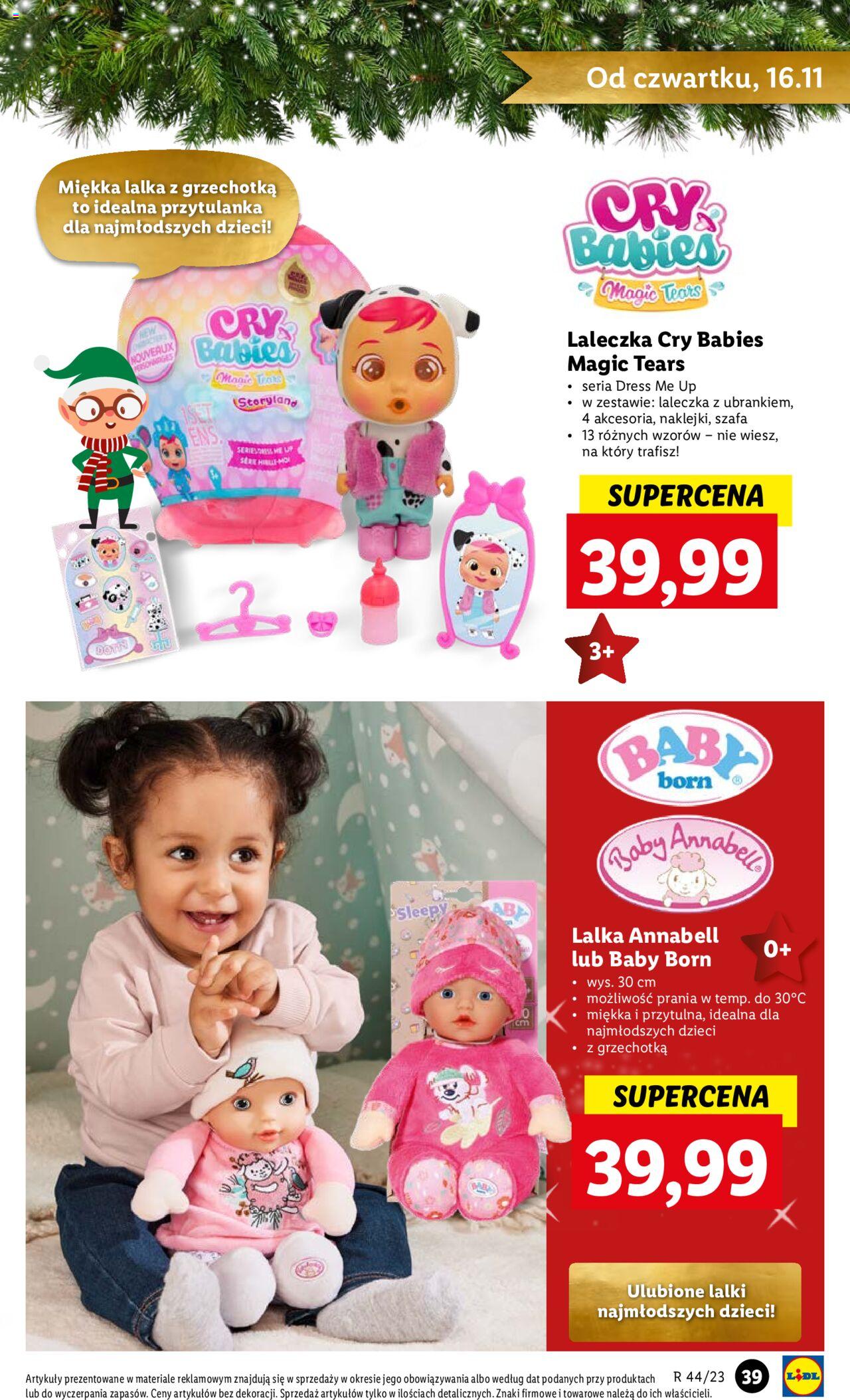 Lidl gazetka Zabawki ważna od 04.11.2023 do 24.12.2023 strona 39