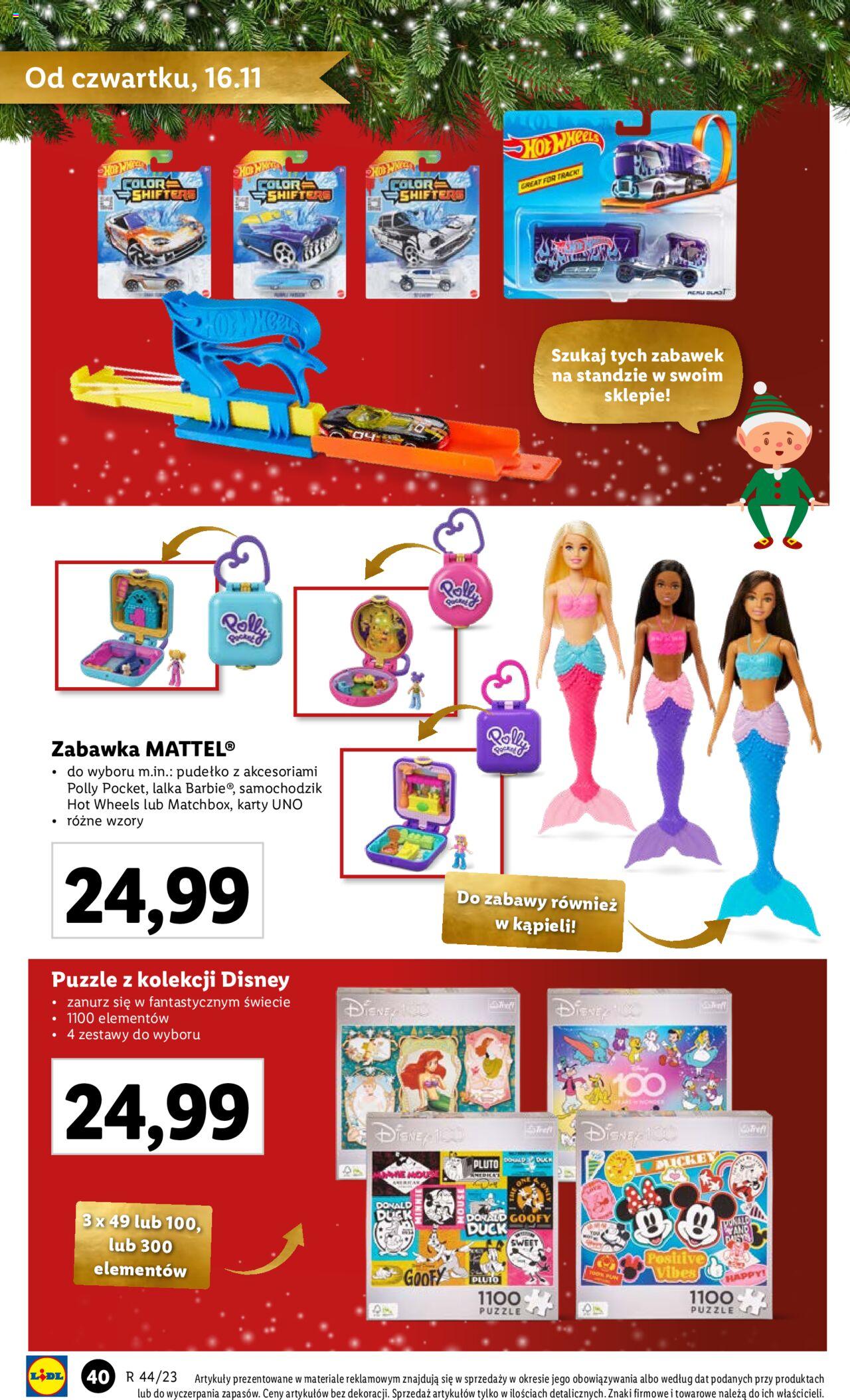 Lidl gazetka Zabawki ważna od 04.11.2023 do 24.12.2023 strona 40