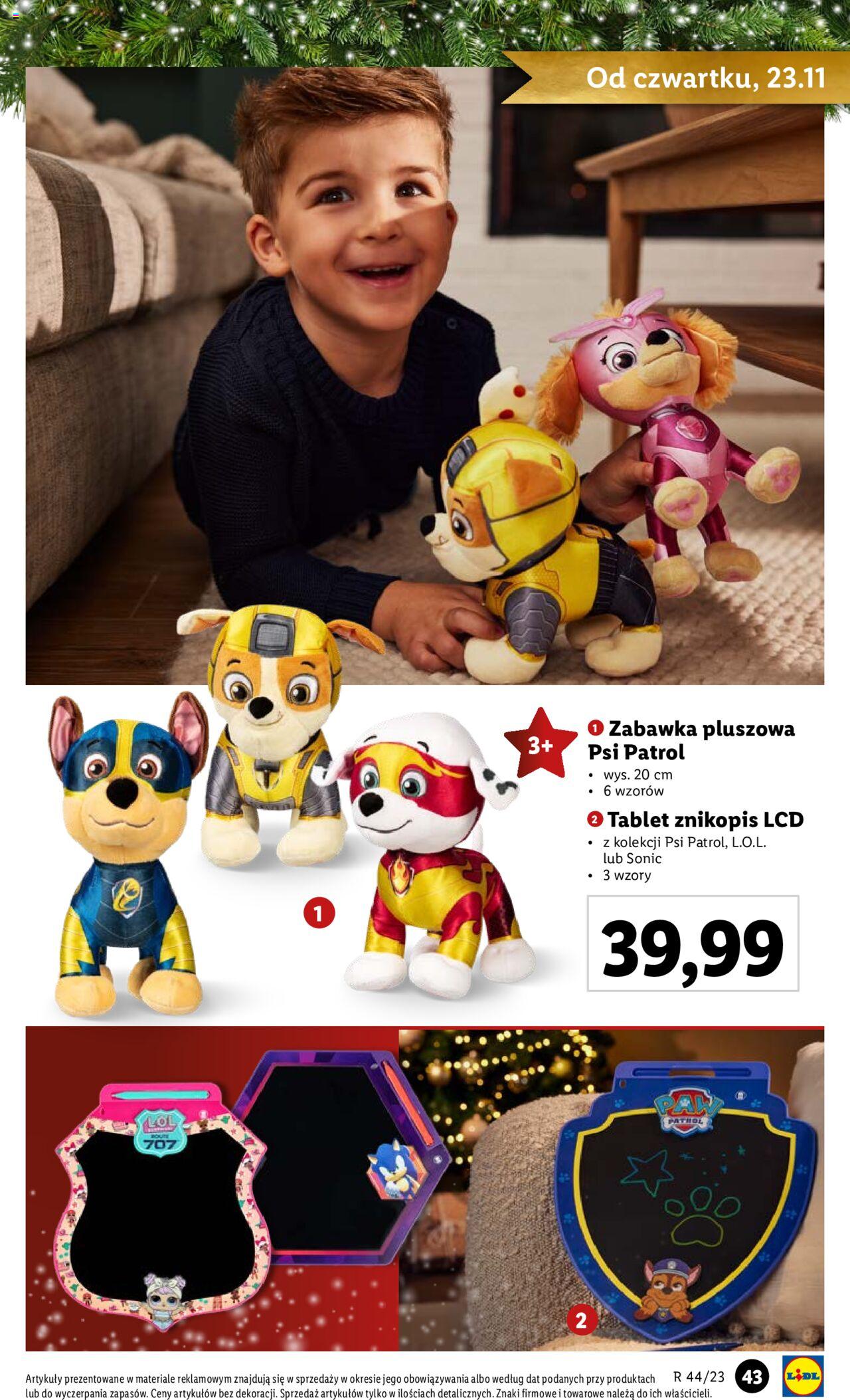 Lidl gazetka Zabawki ważna od 04.11.2023 do 24.12.2023 strona 43
