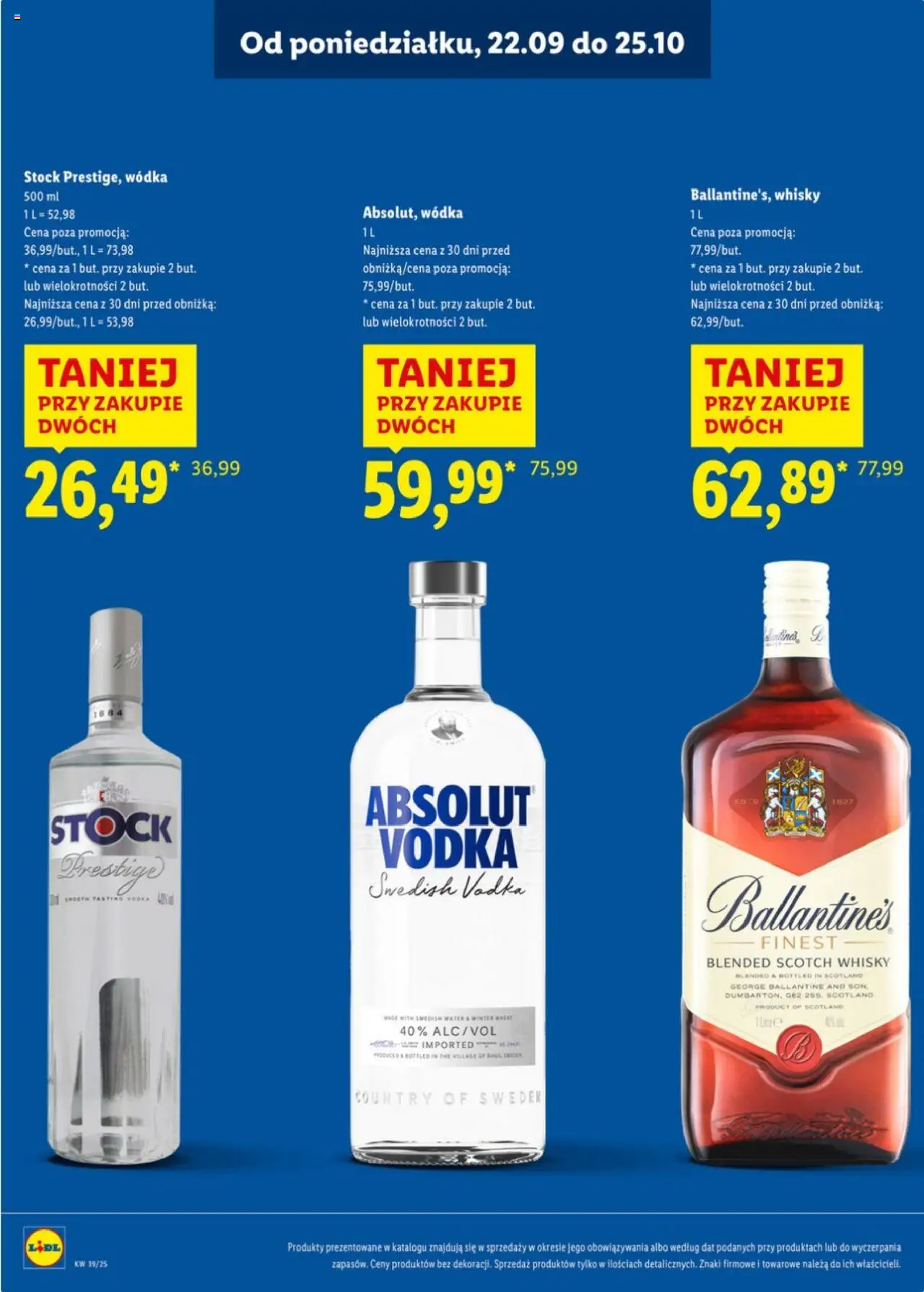 LIDL katalog alkoholi mocnych gazetka ważna od 22.09.2025 do 25.10.2025 strona 2