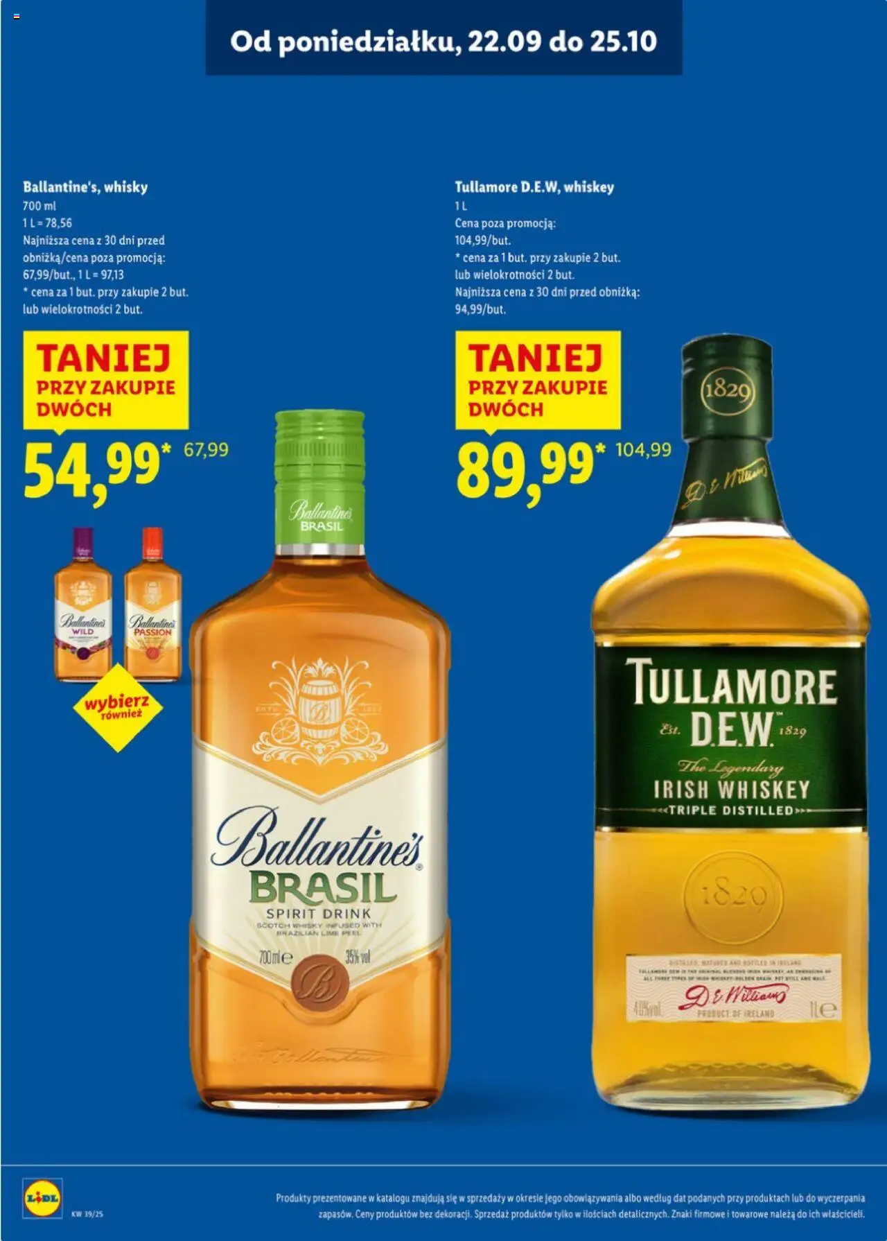 LIDL katalog alkoholi mocnych gazetka ważna od 22.09.2025 do 25.10.2025 strona 13