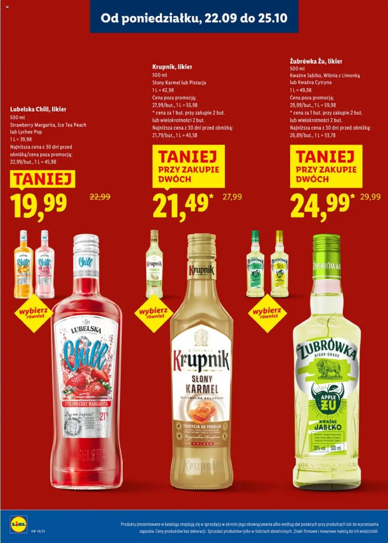 LIDL katalog alkoholi mocnych gazetka ważna od 22.09.2025 do 25.10.2025 strona 22