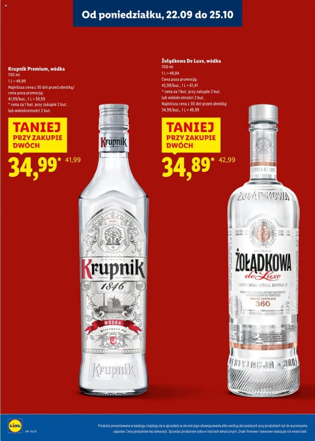 LIDL katalog alkoholi mocnych gazetka ważna od 22.09.2025 do 25.10.2025 strona 6