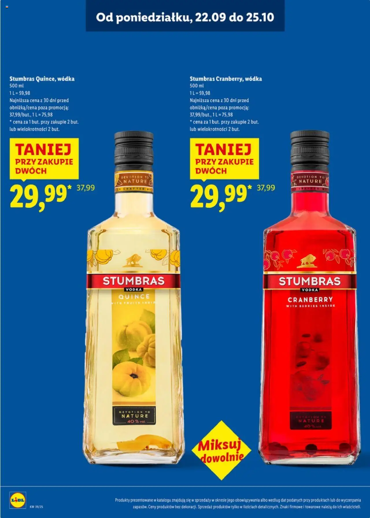 LIDL katalog alkoholi mocnych gazetka ważna od 22.09.2025 do 25.10.2025 strona 9