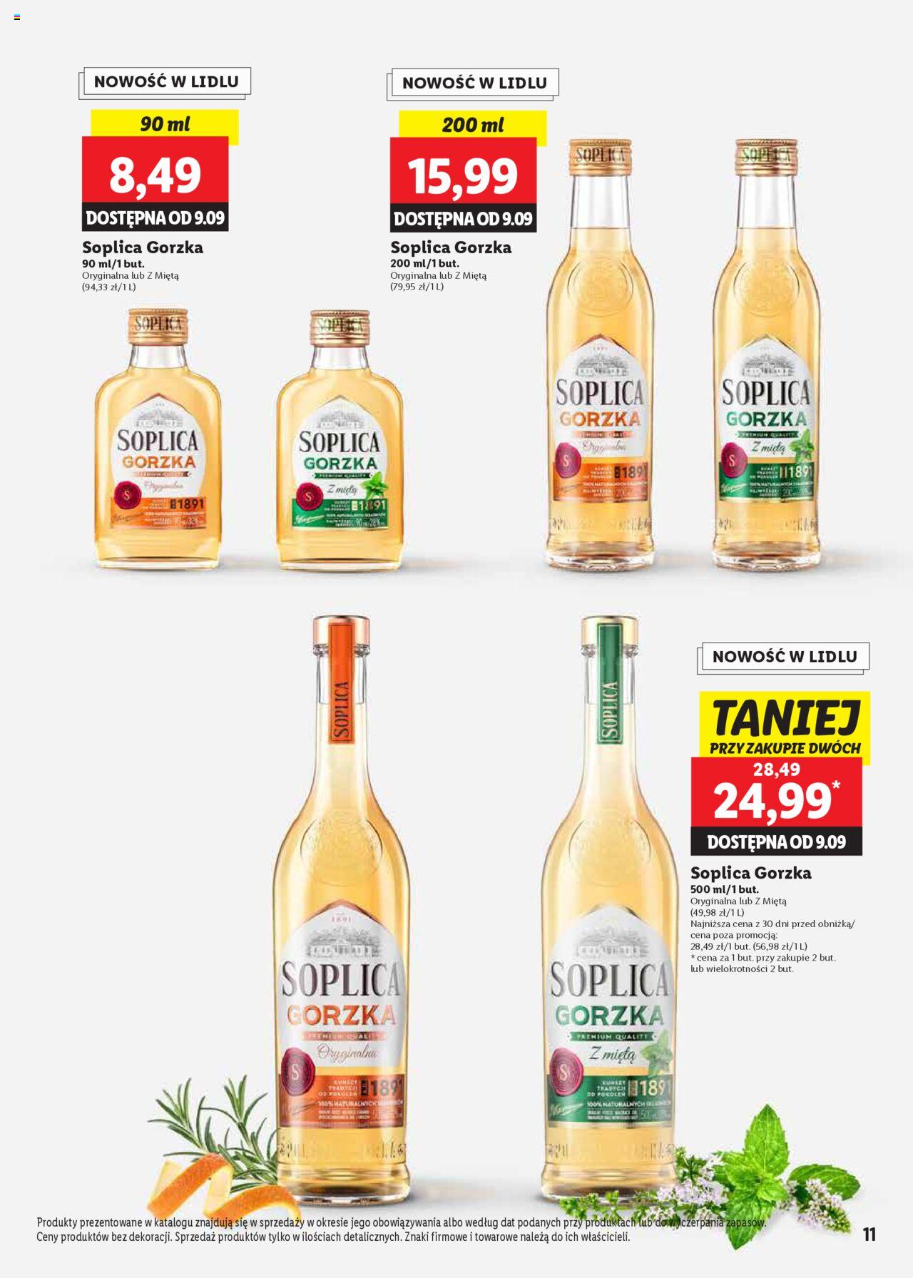 LIDL Katalog Alkoholi Mocnych gazetka ważna od 26.08.2024 do 28.09.2024 strona 11