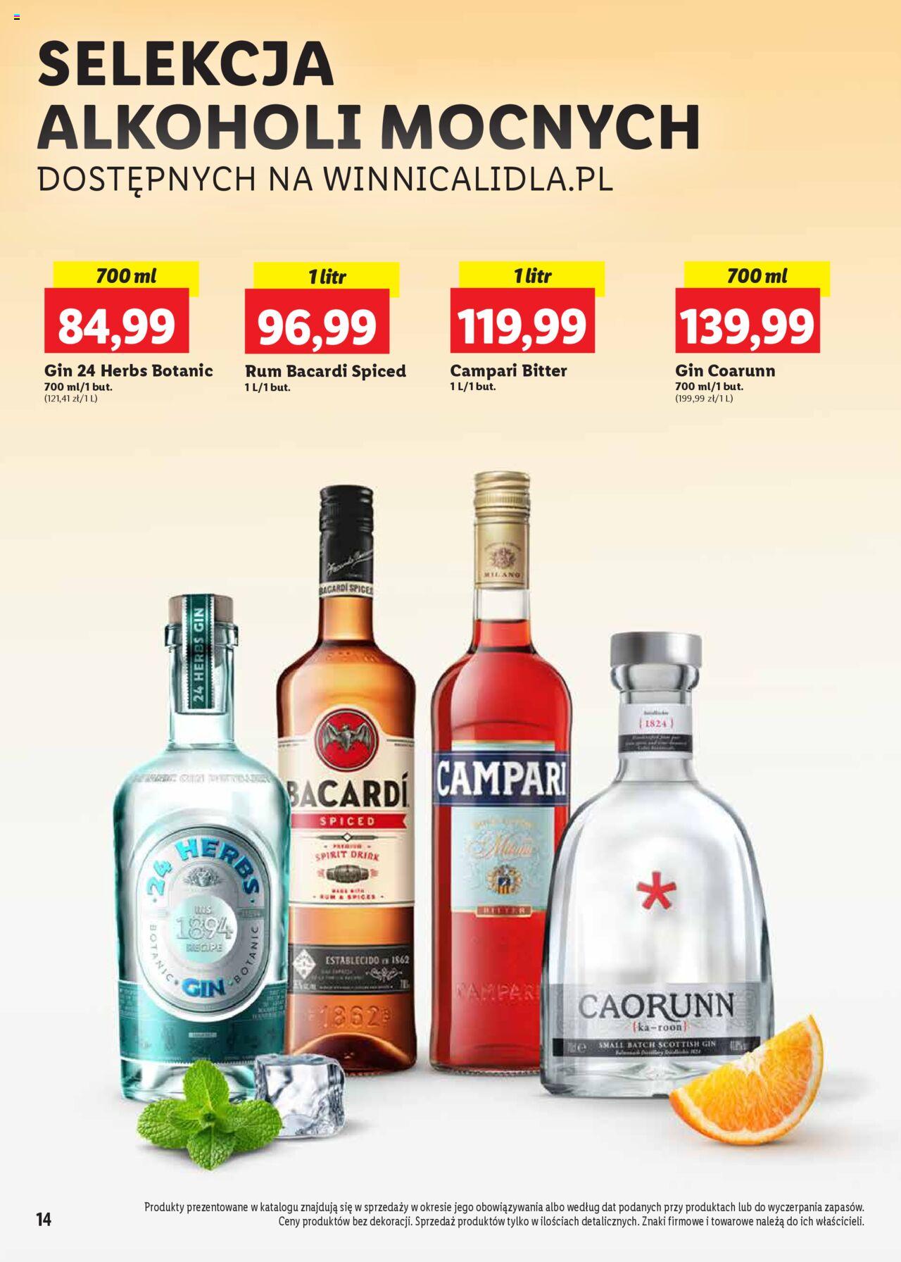 LIDL Katalog Alkoholi Mocnych gazetka ważna od 26.08.2024 do 28.09.2024 strona 14