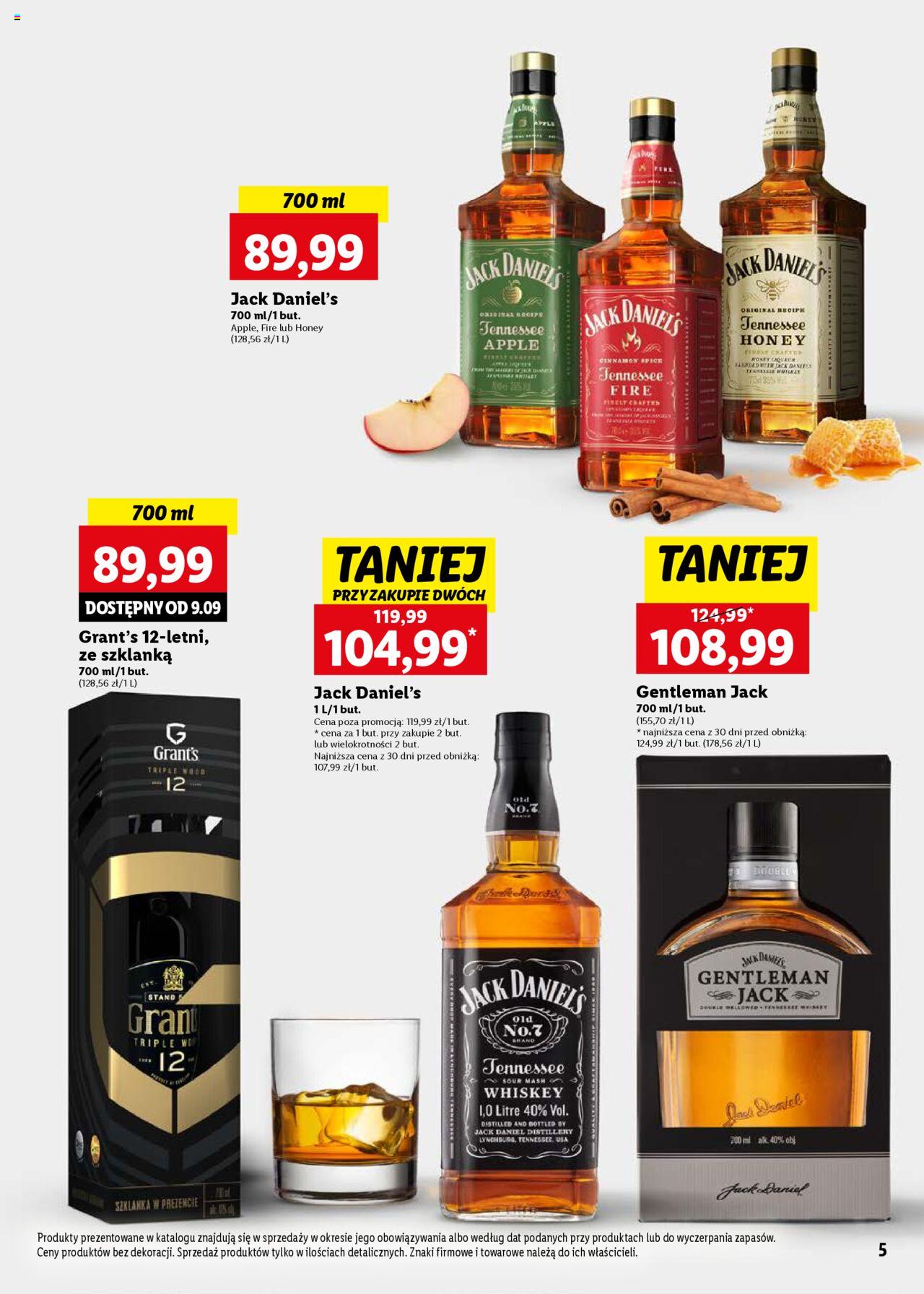 LIDL Katalog Alkoholi Mocnych gazetka ważna od 26.08.2024 do 28.09.2024 strona 5