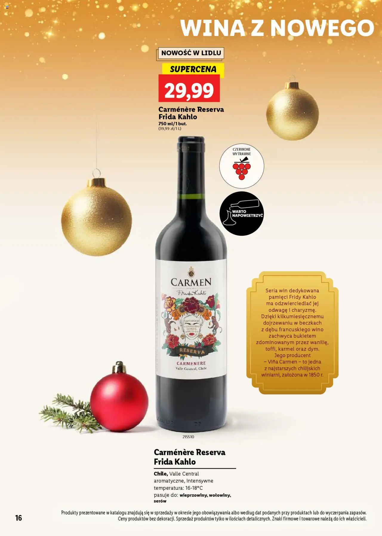 Lidl Katalog Alkoholi Mocnych I Win gazetka ważna  od 02.12.2024 do 04.01.2025 strona 16