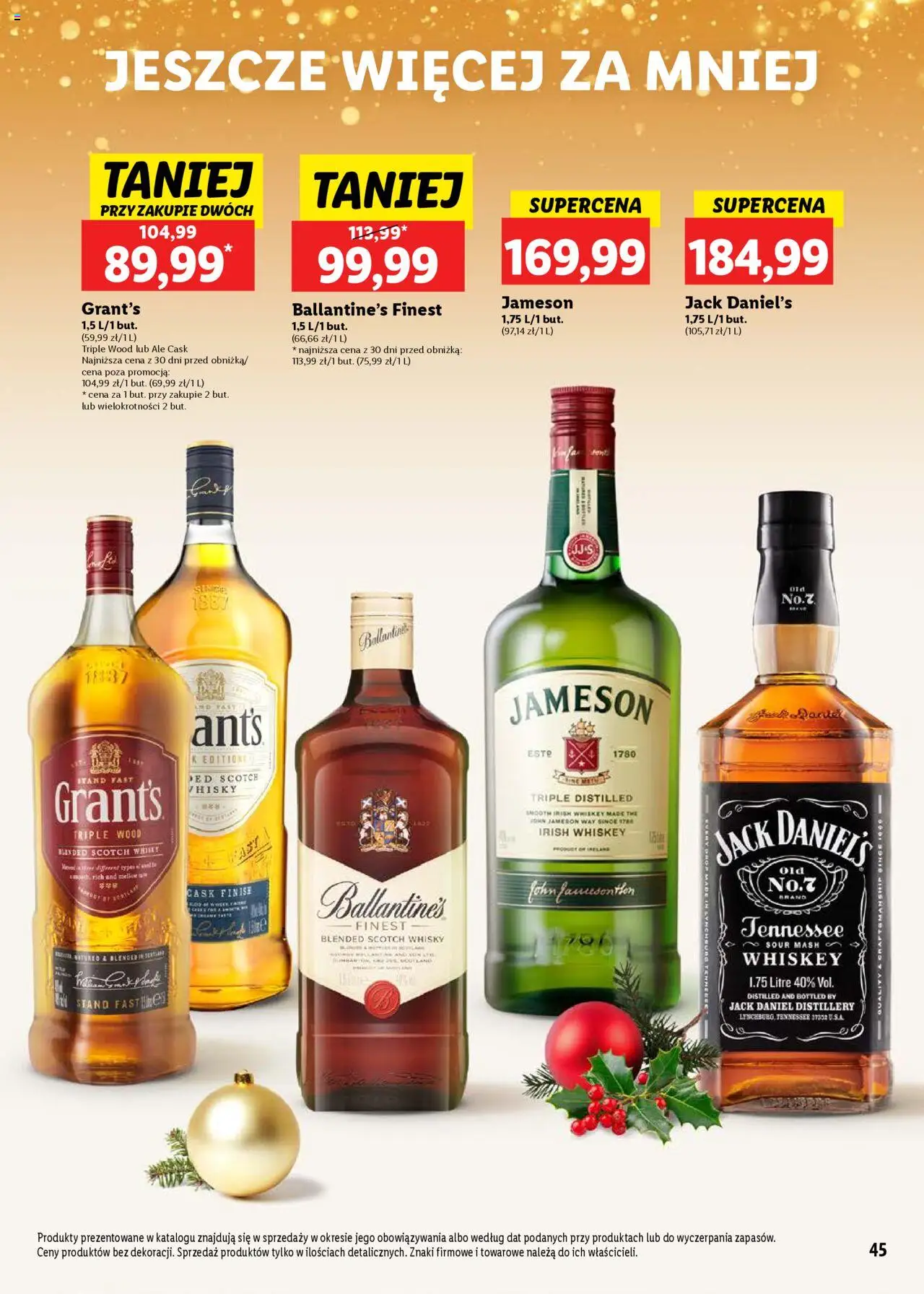  Lidl Katalog Alkoholi Mocnych I Win gazetka ważna  od 02.12.2024 do 04.01.2025 strona 45