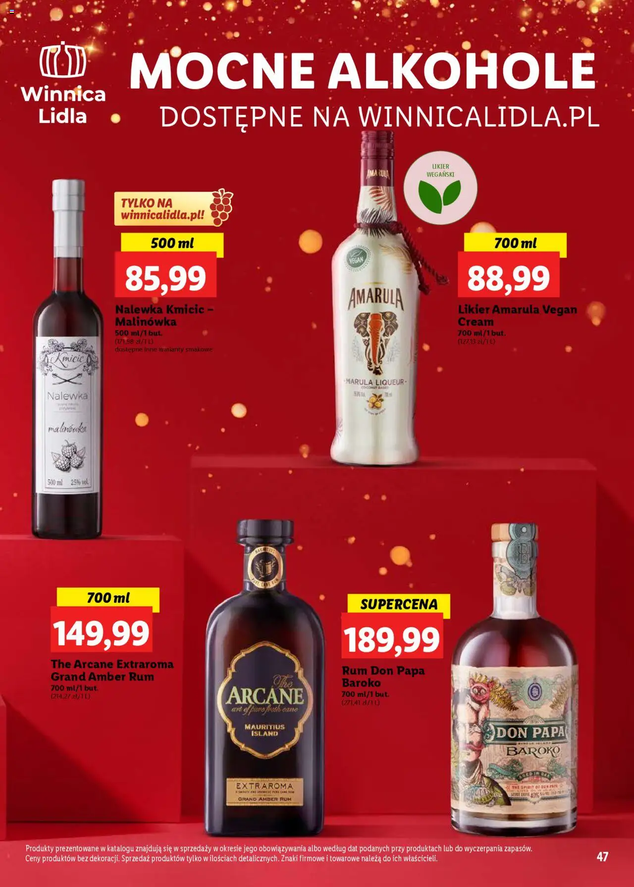  Lidl Katalog Alkoholi Mocnych I Win gazetka ważna  od 02.12.2024 do 04.01.2025 strona 47