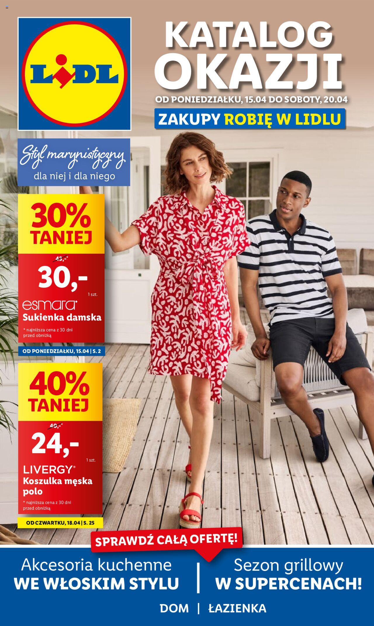 LIDL Katalog azetka ważna od 15.04.2024 do 20.04.2024 strona 1