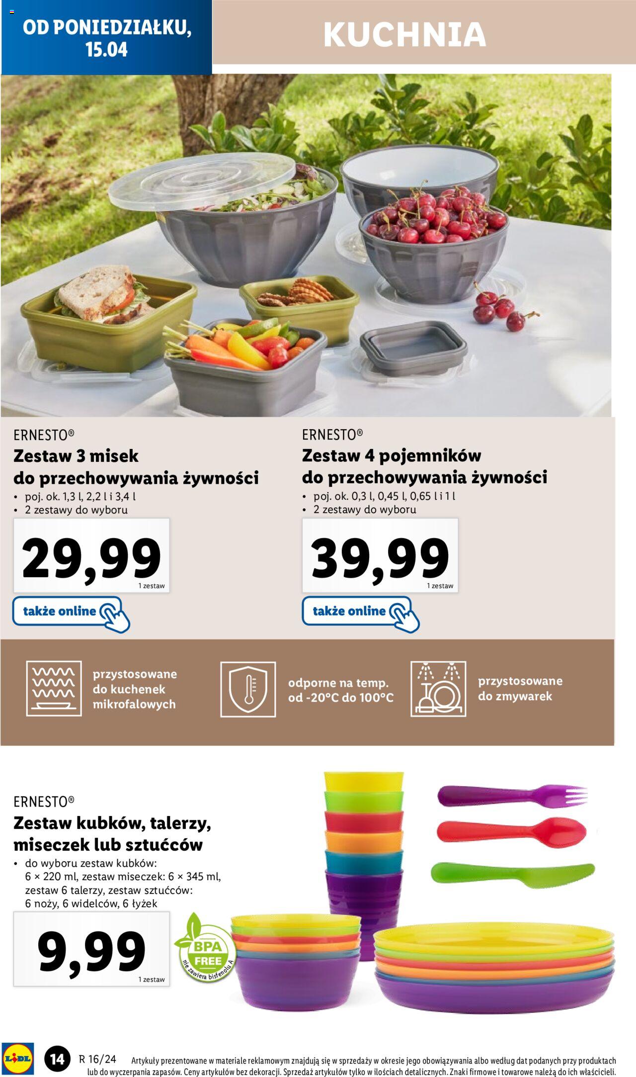 LIDL Katalog azetka ważna od 15.04.2024 do 20.04.2024 strona 15
