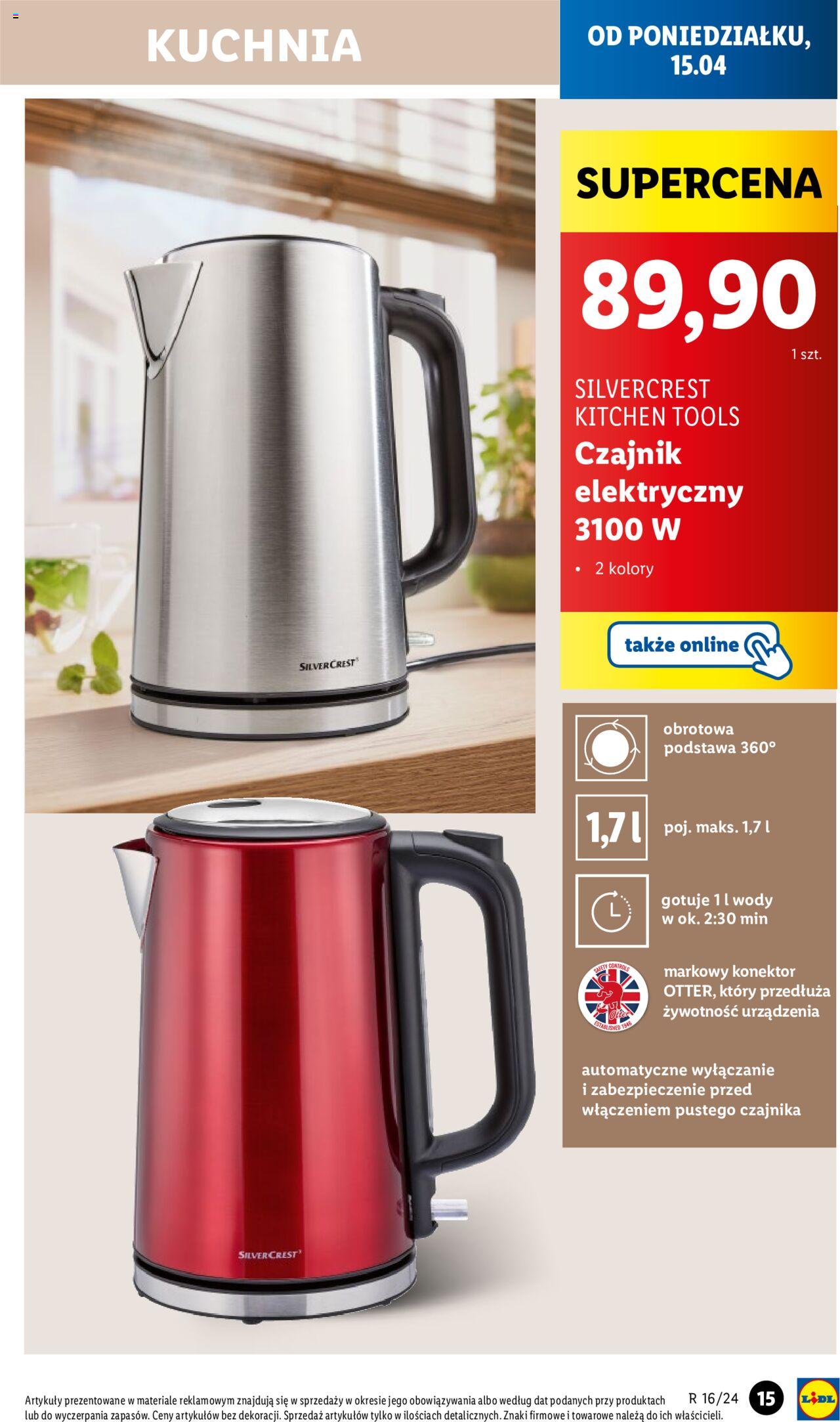 LIDL Katalog azetka ważna od 15.04.2024 do 20.04.2024 strona 16