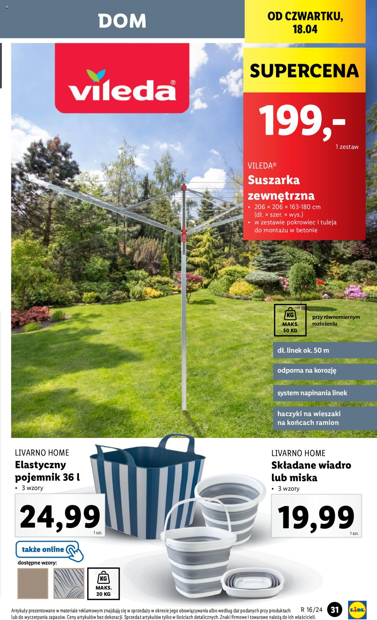 LIDL Katalog azetka ważna od 15.04.2024 do 20.04.2024 strona 34