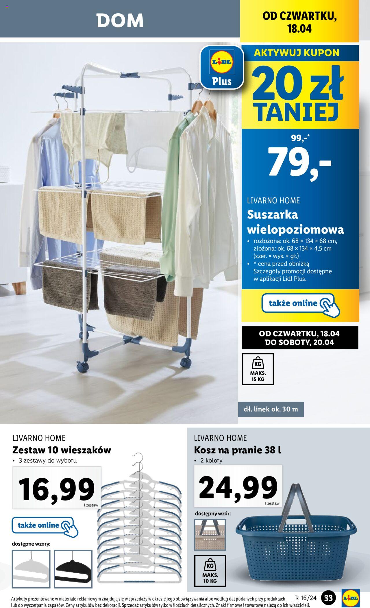 LIDL Katalog azetka ważna od 15.04.2024 do 20.04.2024 strona 36