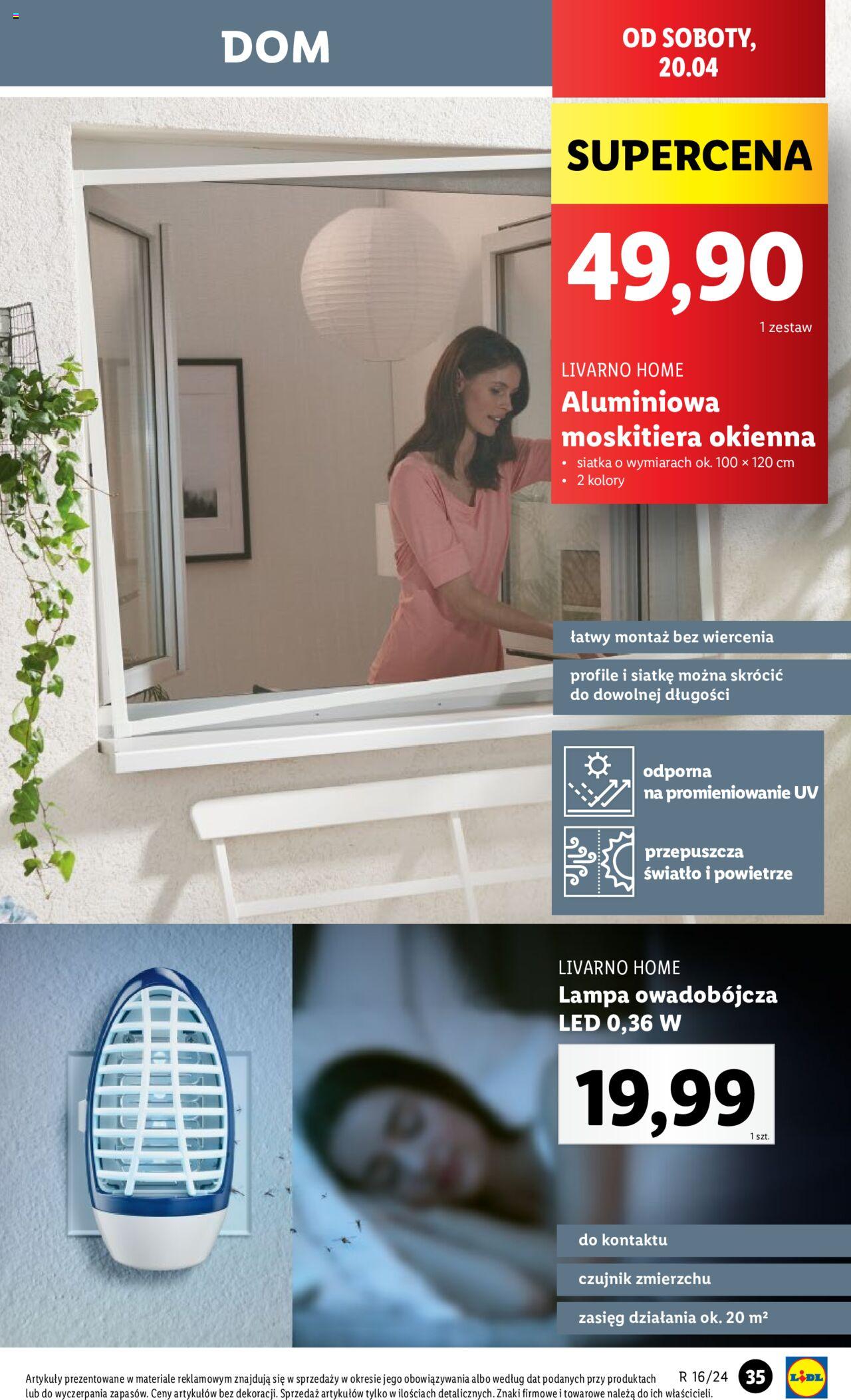 LIDL Katalog azetka ważna od 15.04.2024 do 20.04.2024 strona 38