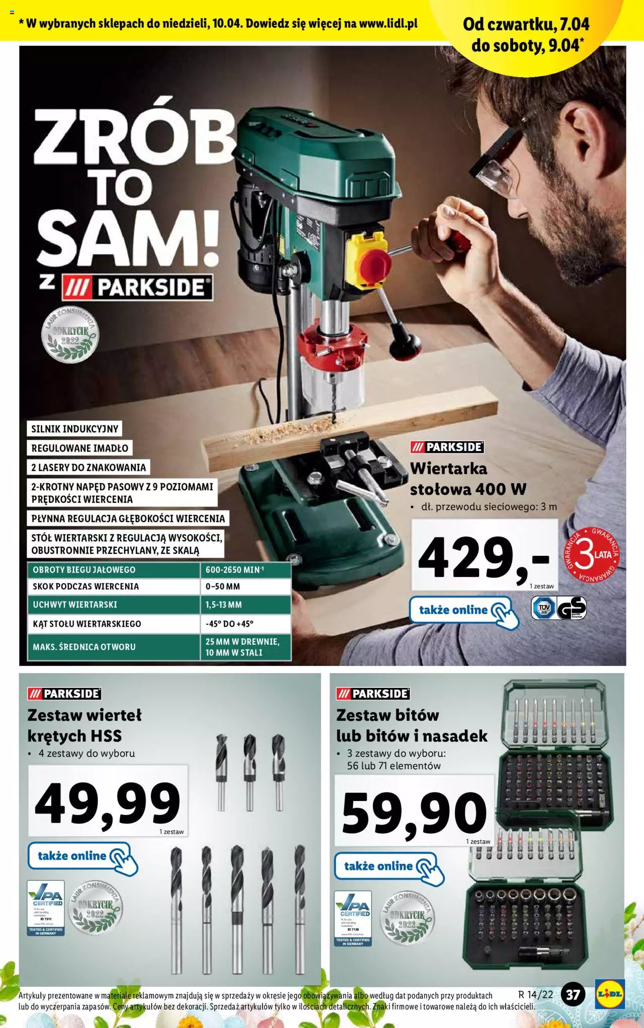 Lidl  Katalog gazetka ważna od  04.04.2022 do 10.04.2022 strona 39