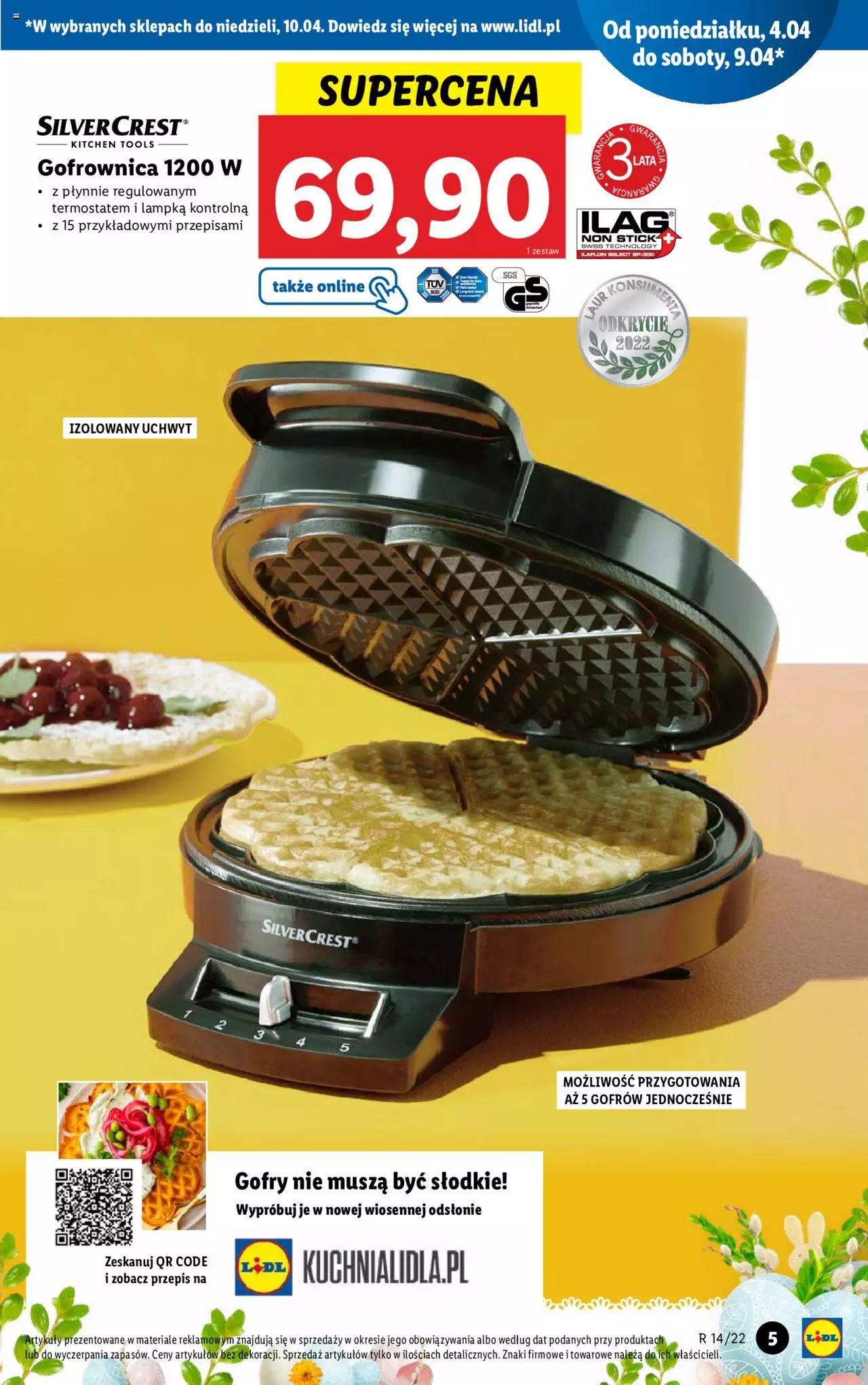 Lidl  Katalog gazetka ważna od  04.04.2022 do 10.04.2022 strona 5