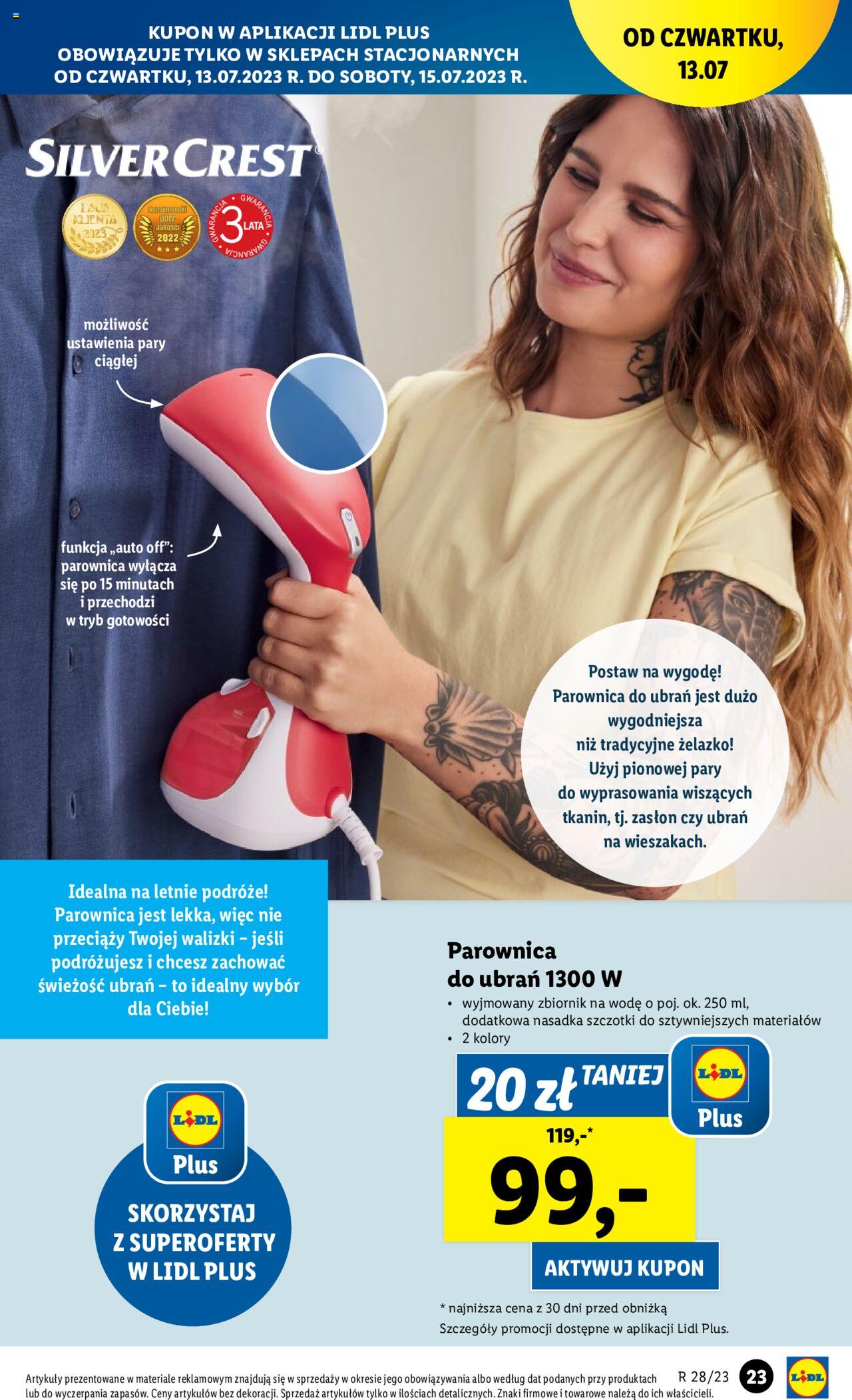 LIDL Katalog gazetka ważna od 10.07.2023 do 15.07.2023 strona 23