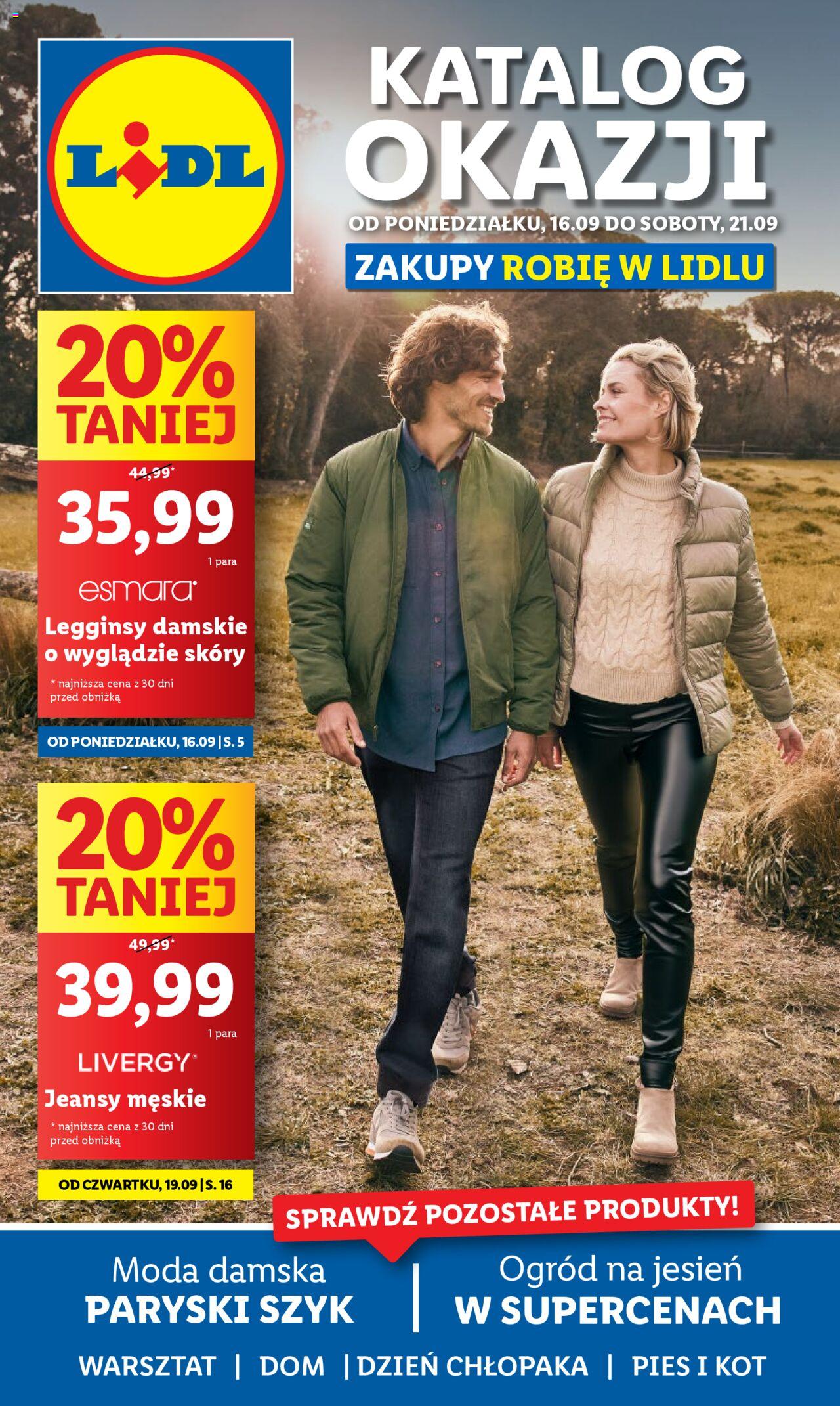 LIDL Katalog gazetka ważna od 16.09.2024 do 21.09.2024 strona 1