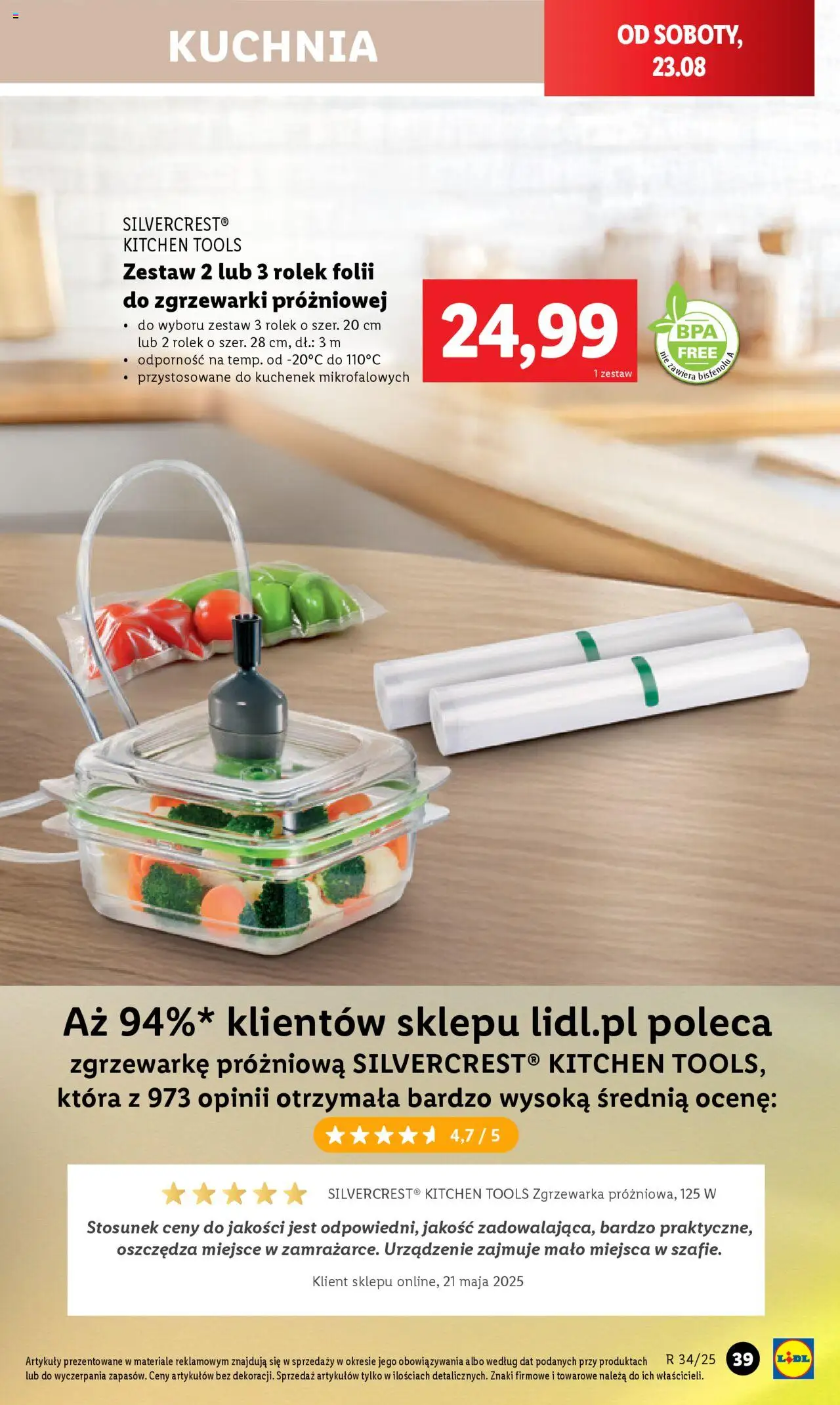 LIDL Katalog gazetka ważna od 18.08.2025 do 23.08.2025 strona 39