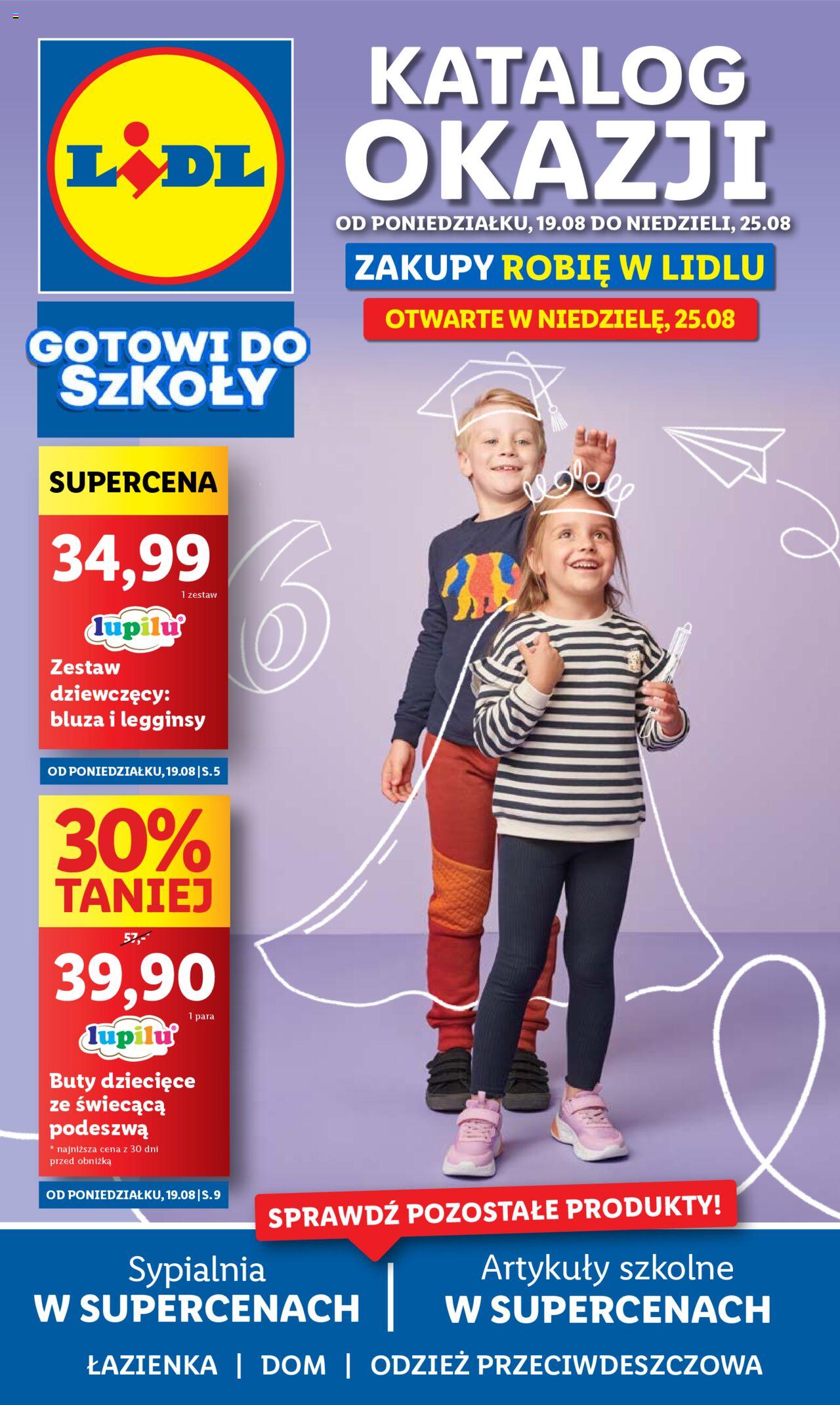 LIDL Katalog  gazetka ważna od 19.08.2024 do 25.08.2024 strona 1