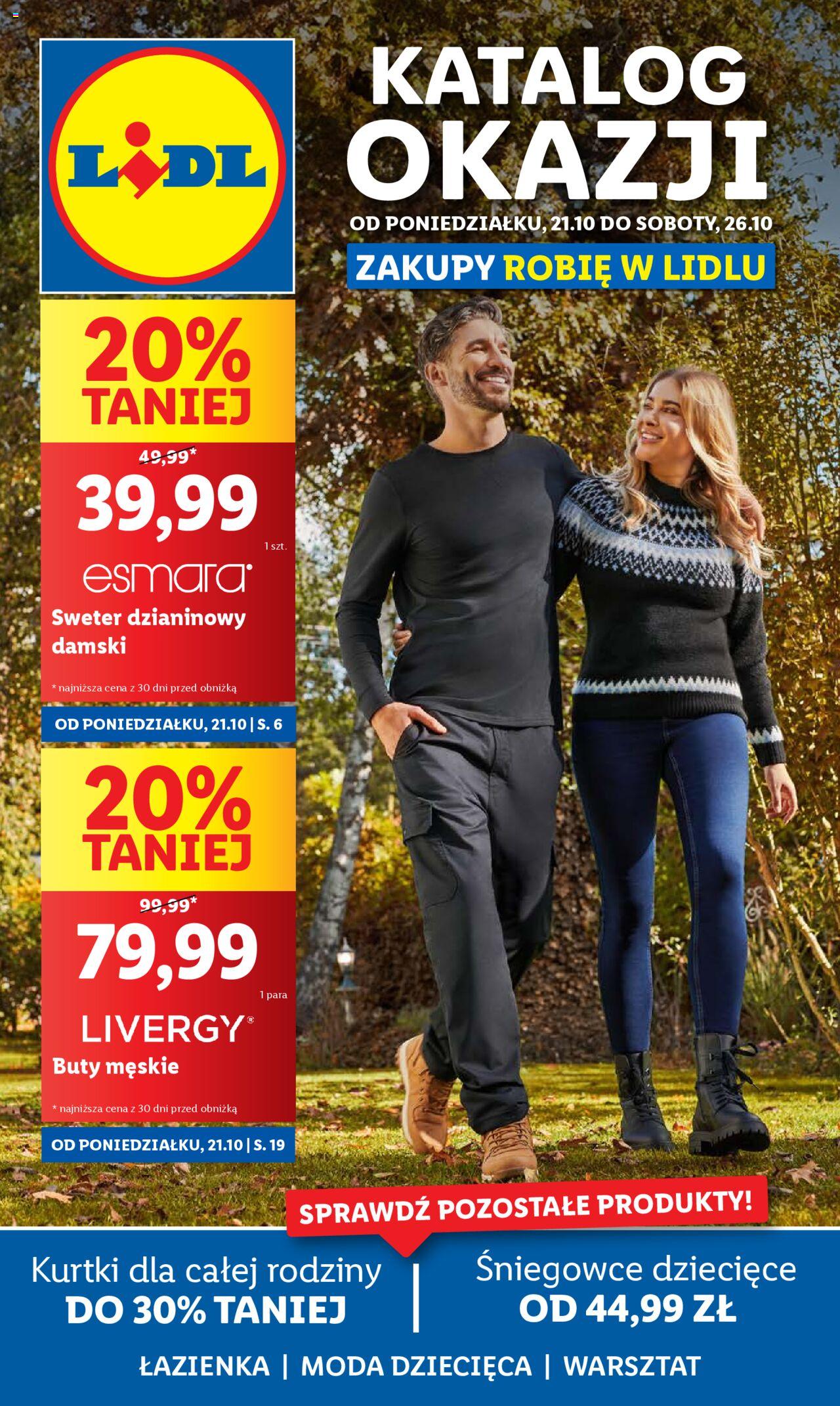 LIDL Katalog gazetka ważna od  21.10.2024 do 26.10.2024 strona 1
