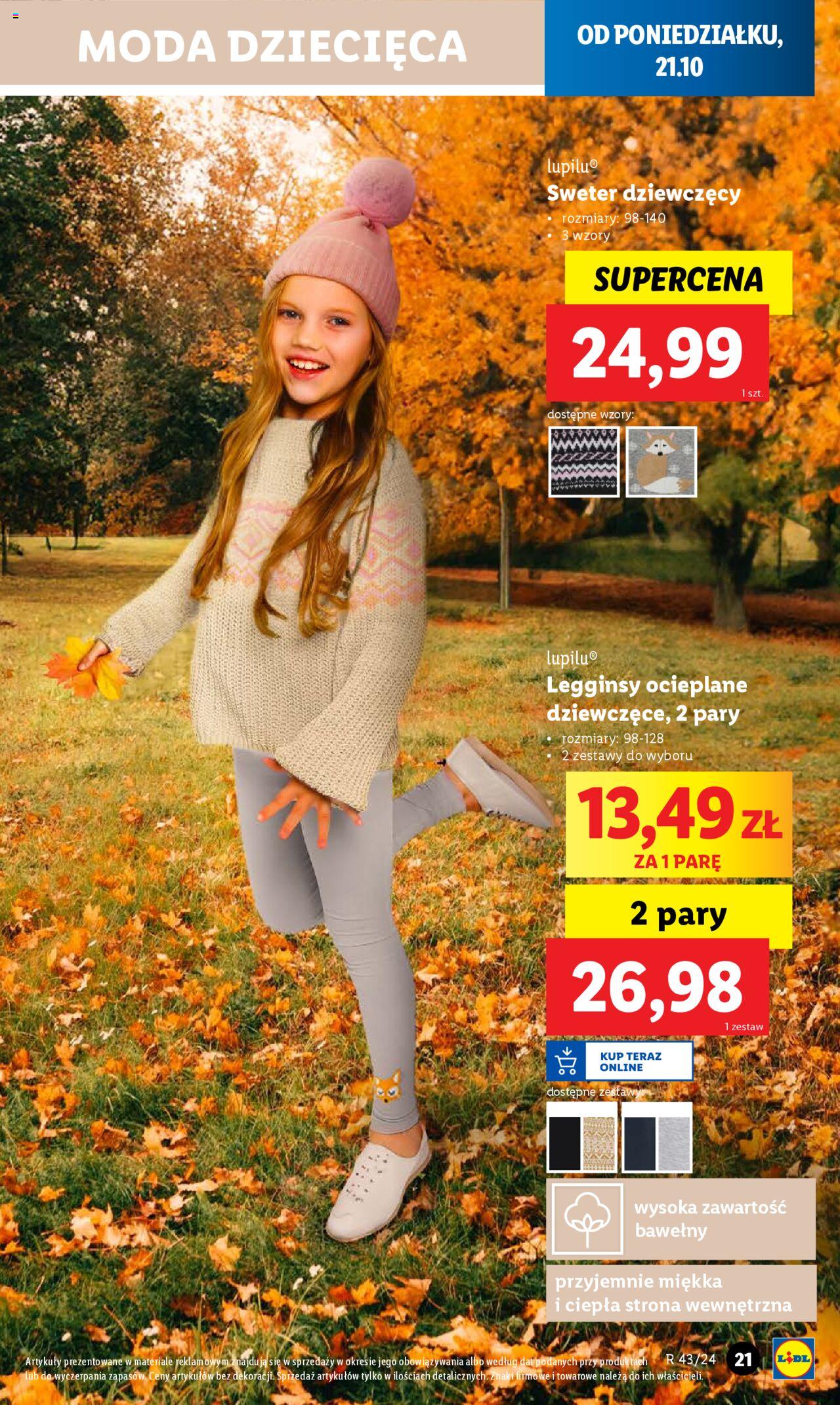 LIDL Katalog gazetka ważna od  21.10.2024 do 26.10.2024 strona 21