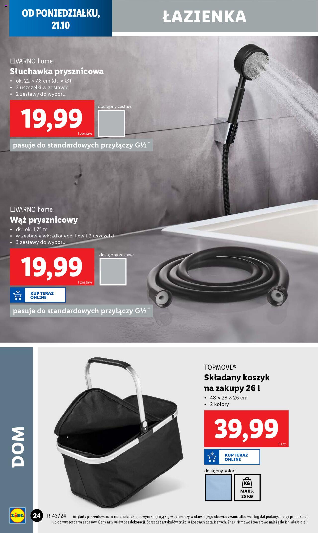 LIDL Katalog gazetka ważna od  21.10.2024 do 26.10.2024 strona 24
