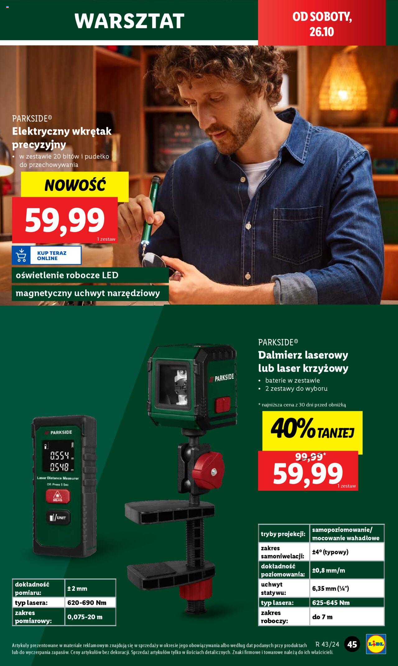 LIDL Katalog gazetka ważna od  21.10.2024 do 26.10.2024 strona 43