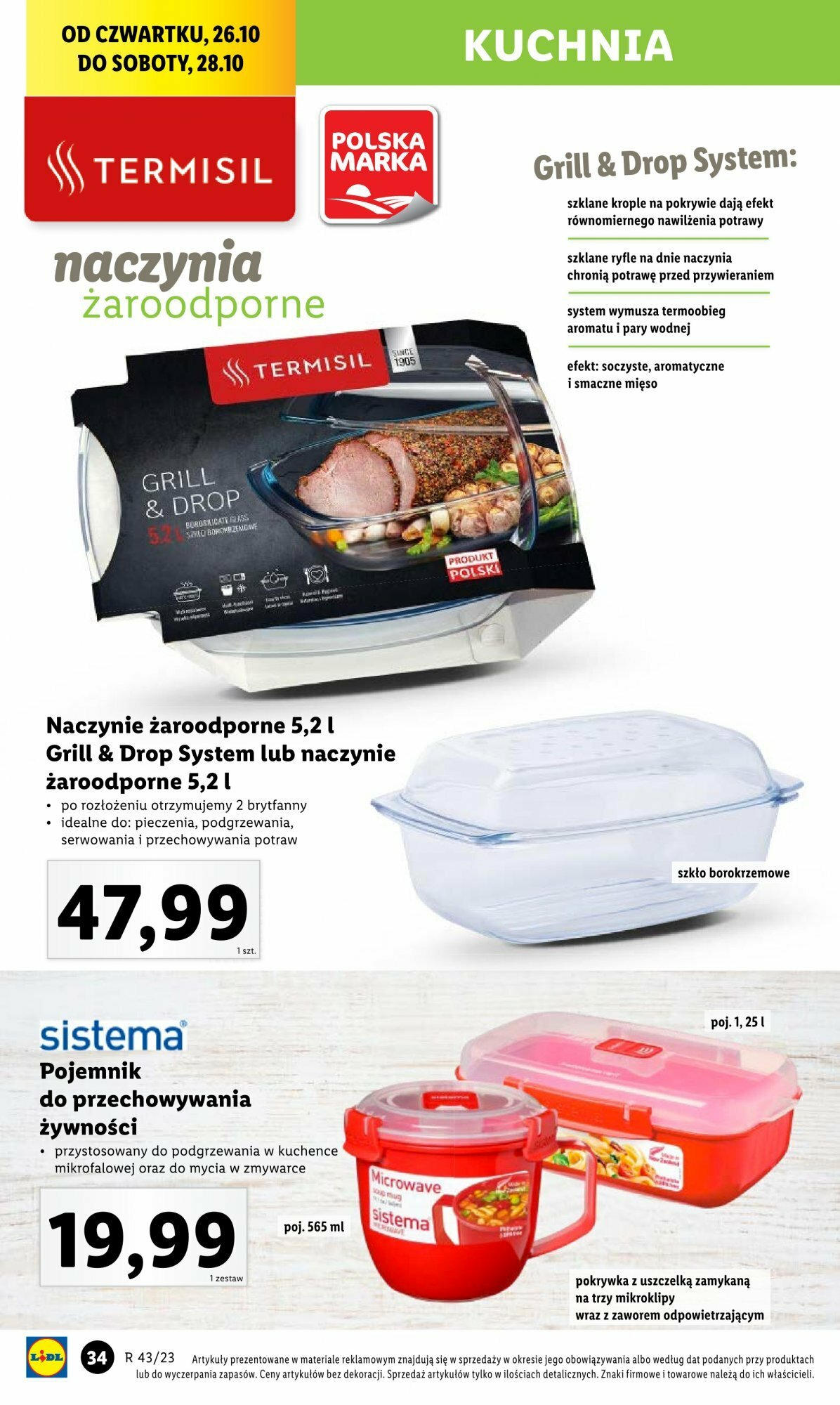 LIDL Katalog gazetka ważna od 23.10.2023 do 28.10.2023 strona 34