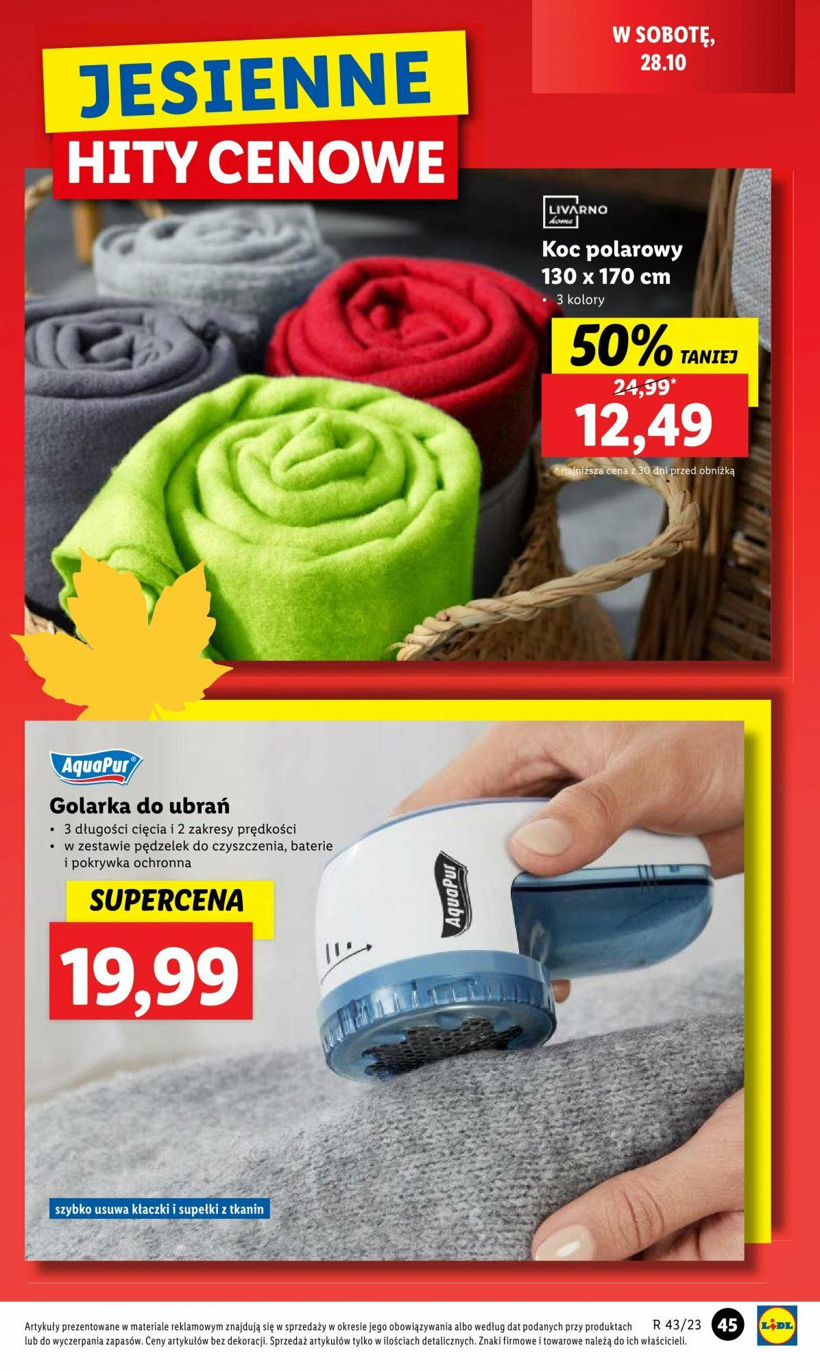 LIDL Katalog gazetka ważna od 23.10.2023 do 28.10.2023 strona 44