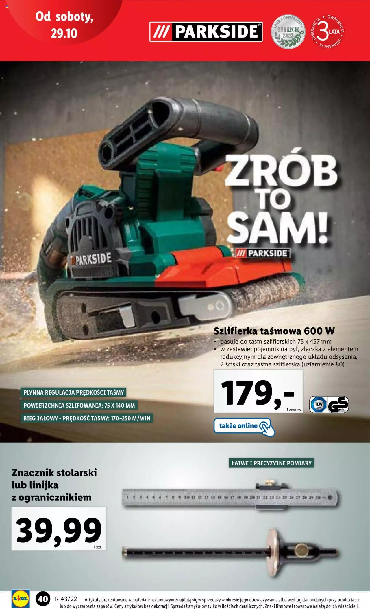 Lidl Katalog gazetka ważna od 24.10.2022 do 29.10.2022 strona 44