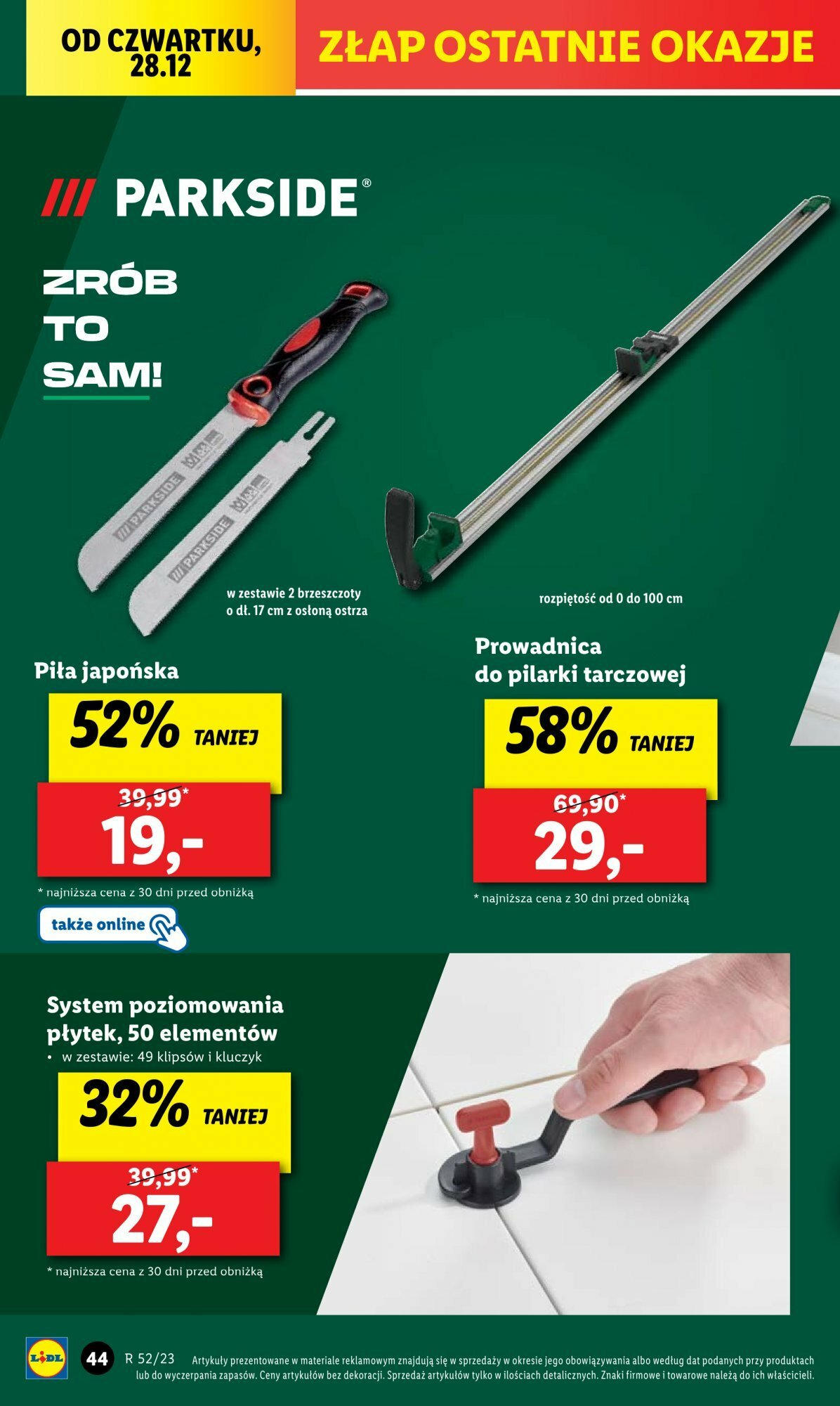 LIDL Katalog gazetka ważna od  27.12.2023 do 30.12.2023 strona 47