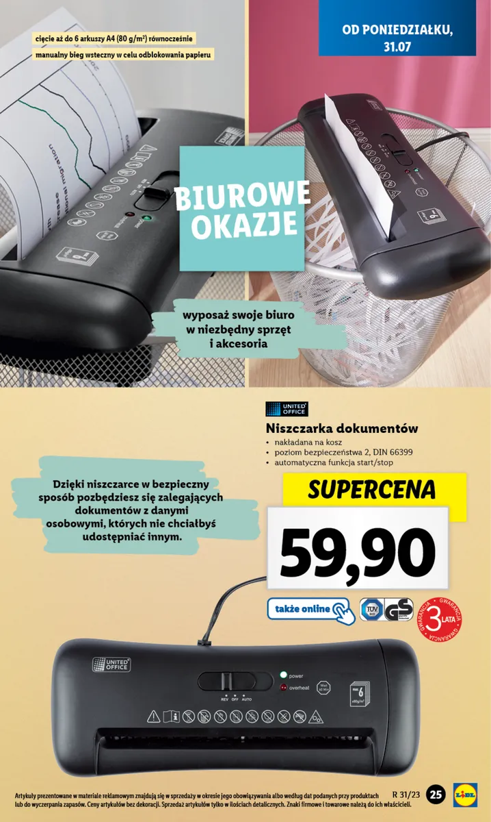 LIDL Katalog gazetka ważna od  31.07.2023 do 05.08.2023 strona 17