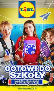 LIDL Katalog Gotowi do szkoly gazetka ważna od 31.07.2023 do 03.09.2023