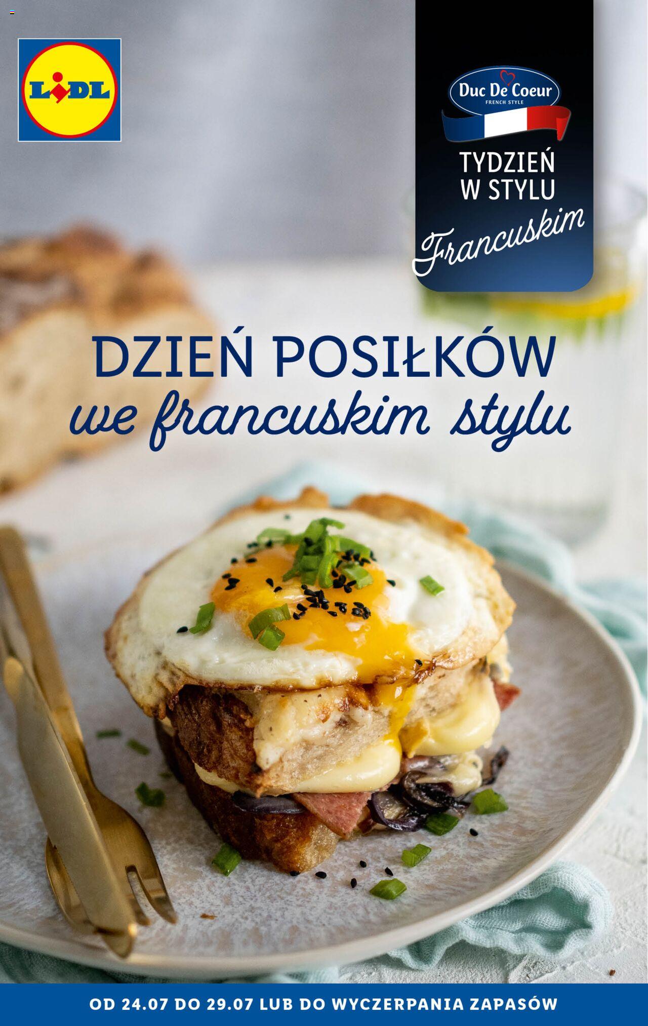 LIDL Tydzień francuski gazetka ważna od 24.07.2023 do 29.07.2023 strona 1