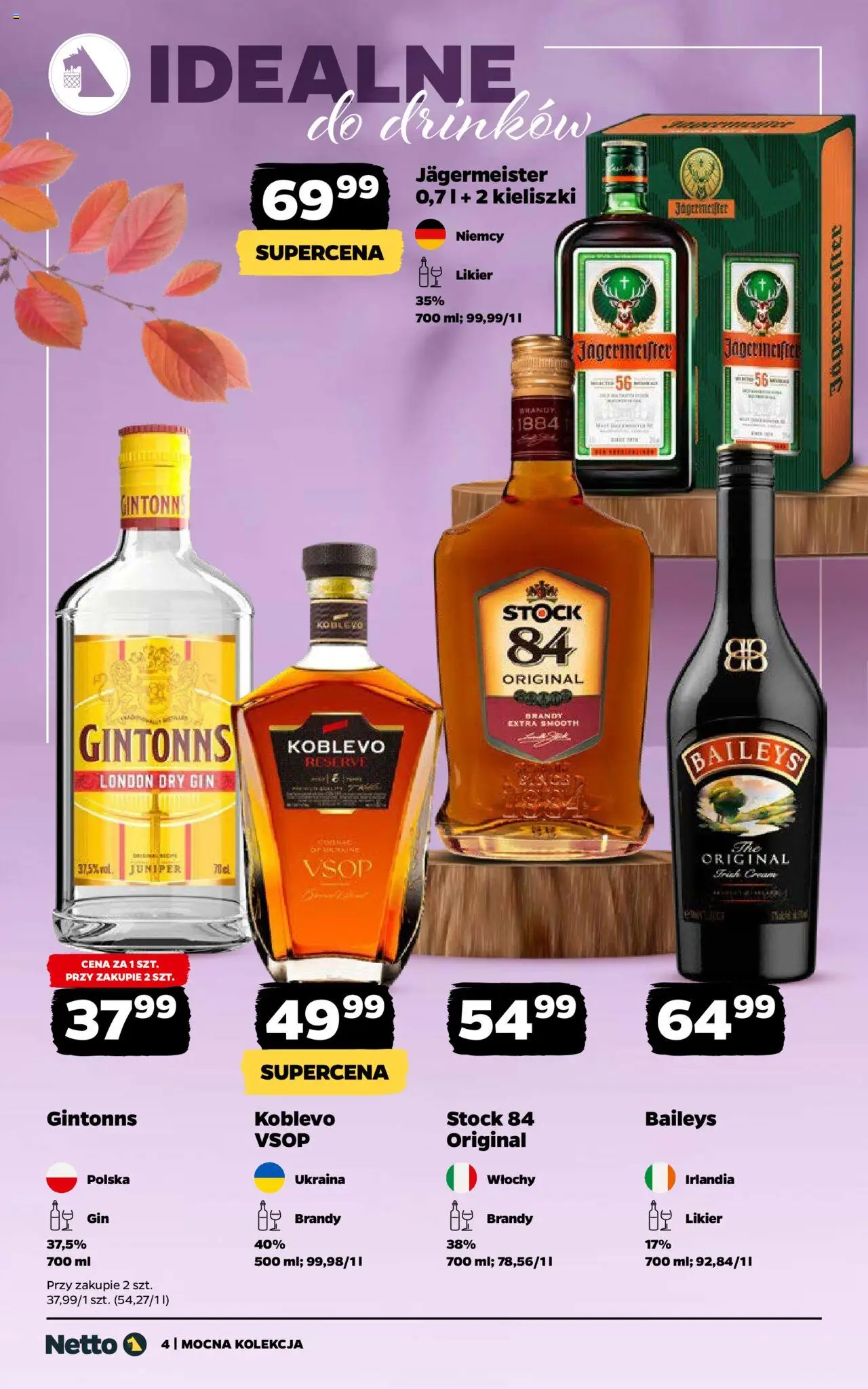 NETTO Alkohole mocne gazetka ważna  od 15.09.2025 do 28.09.2025 strona 4