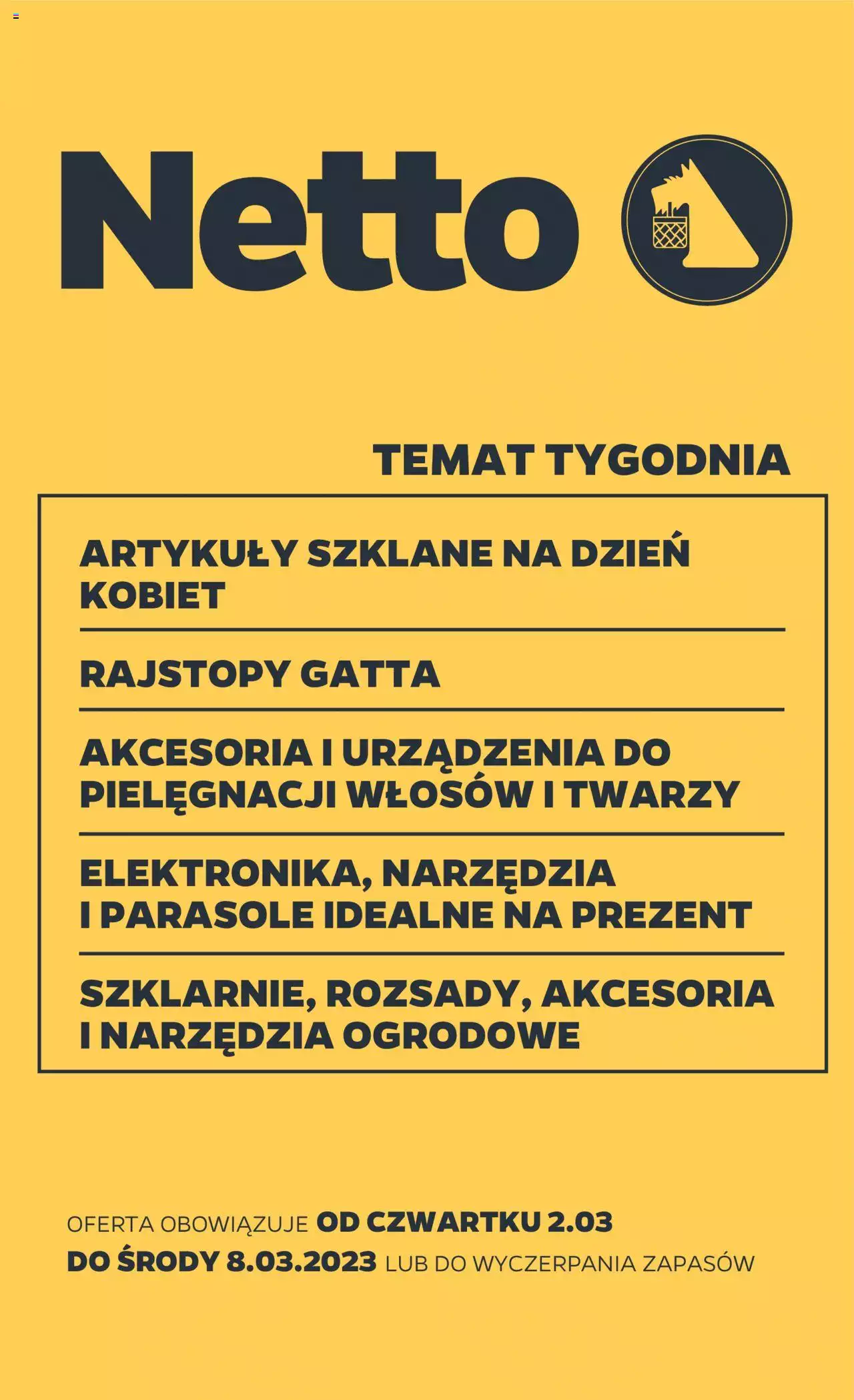 NETTO Gazetka Non Food ważna od 02.03.2023 do 08.03.2023 strona 1