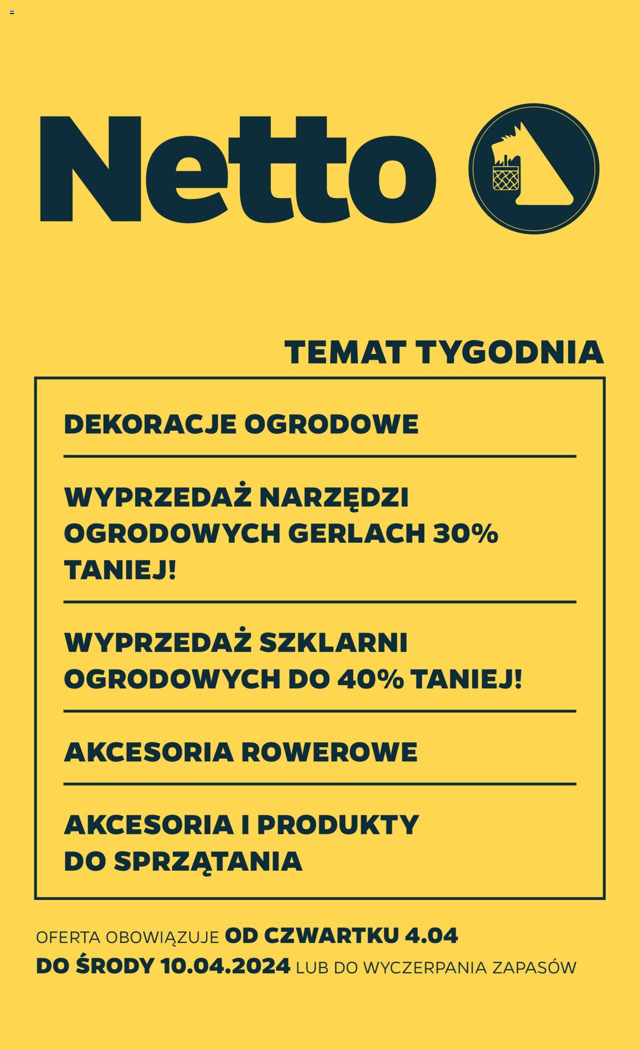 NETTO Gazetka Non Food ważna od 04.04.2024 do 10.04.2024 strona 1
