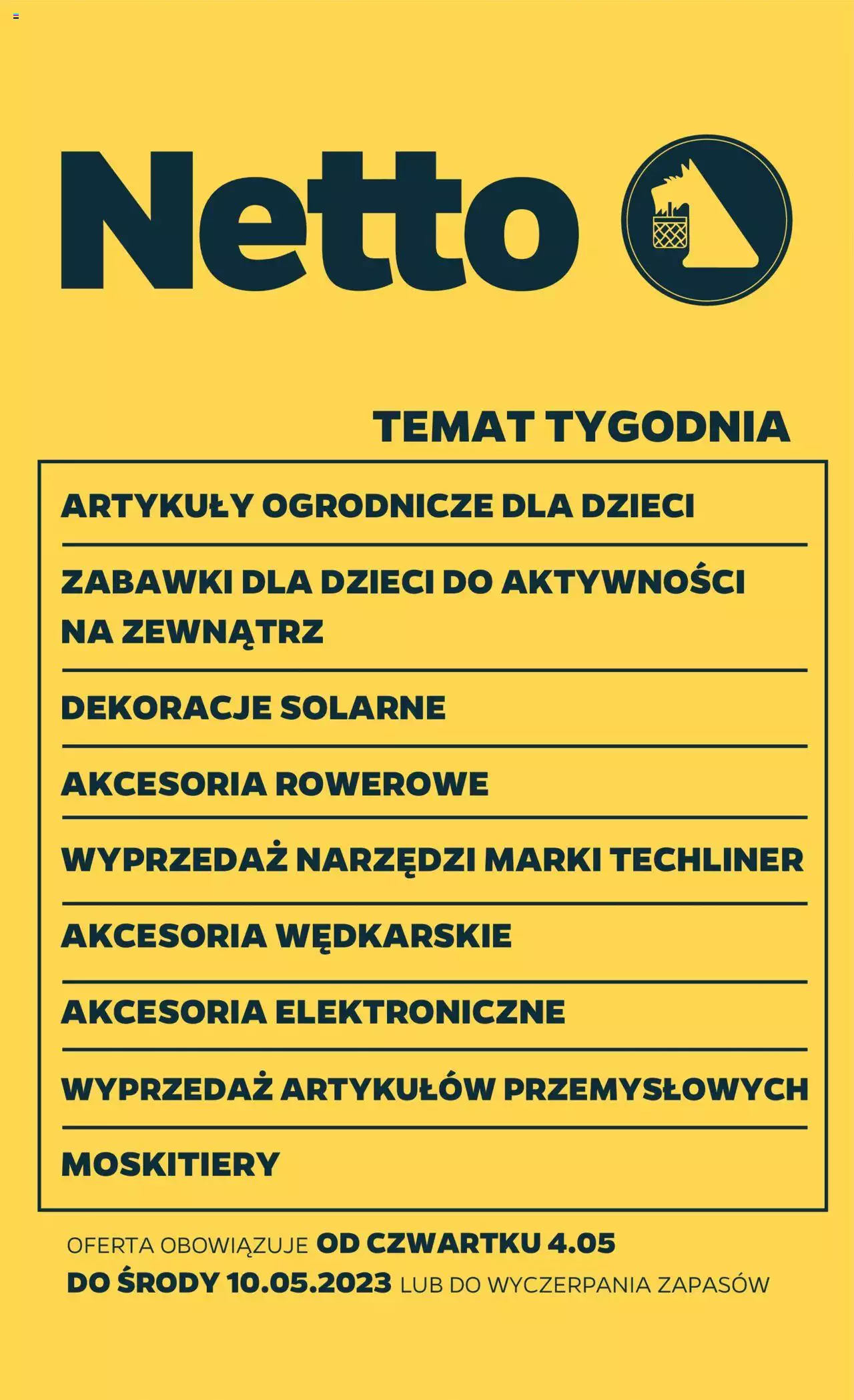 NETTO Gazetka Non Food ważna od 04.05.2023 do 10.05.2023 strona 1