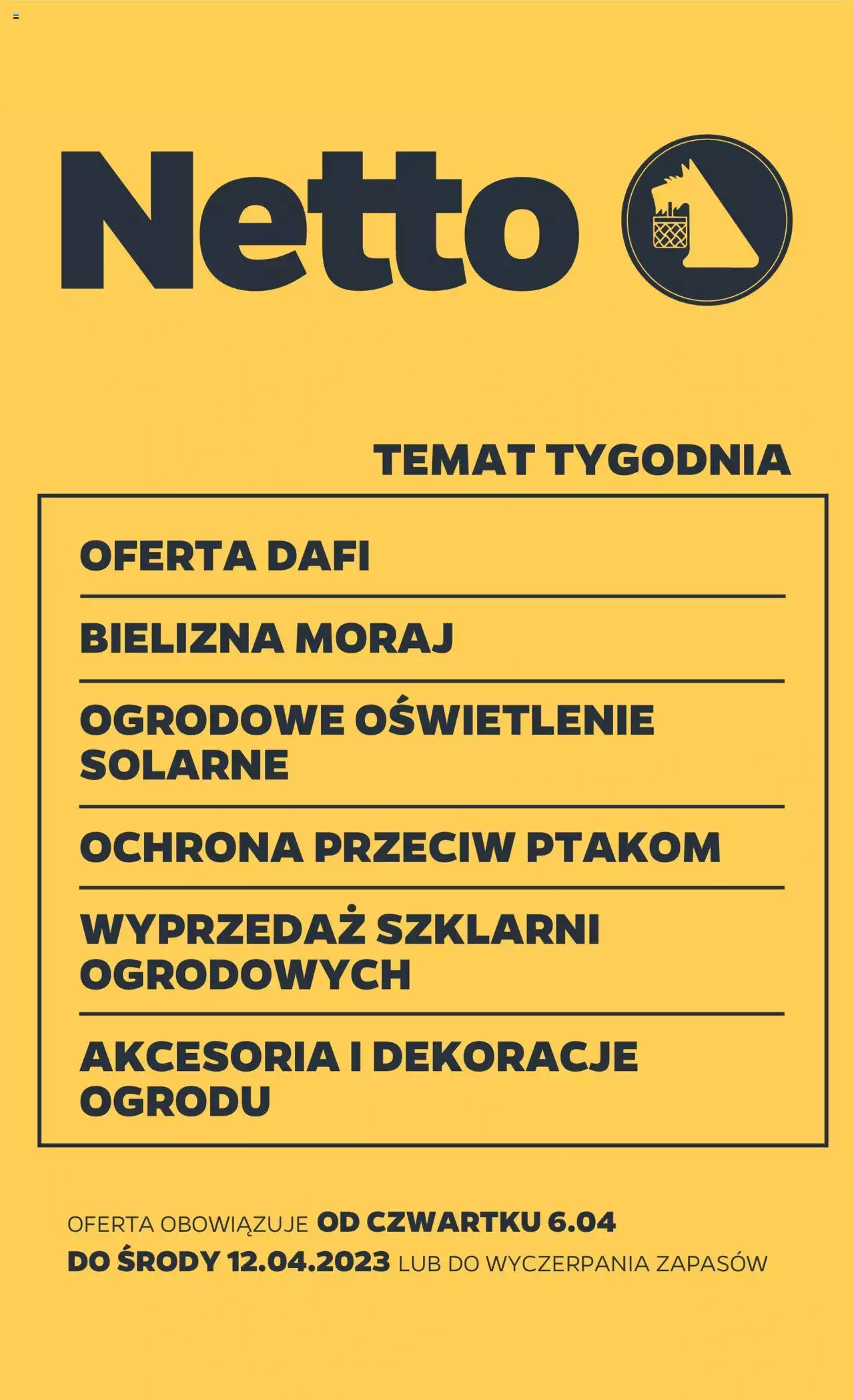 NETTO Gazetka Non Food ważna od 06.04.2023 do 12.04.2023 strona 1