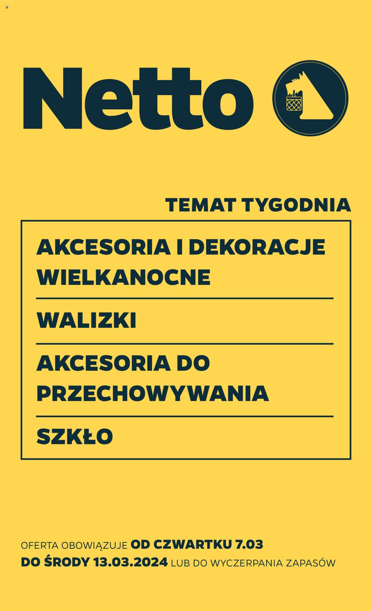NETTO Gazetka Non Food ważna od 07.03.2024 do 13.03.2024 strona 1