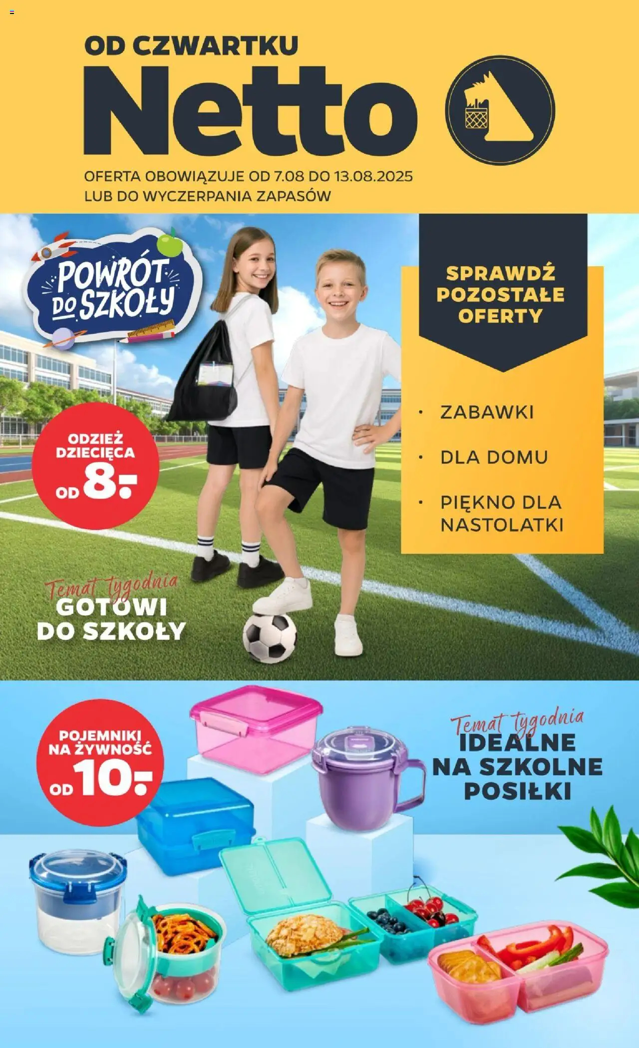 NETTO Gazetka Non Food ważna od 07.08.2025 do 13.08.2025 strona 1