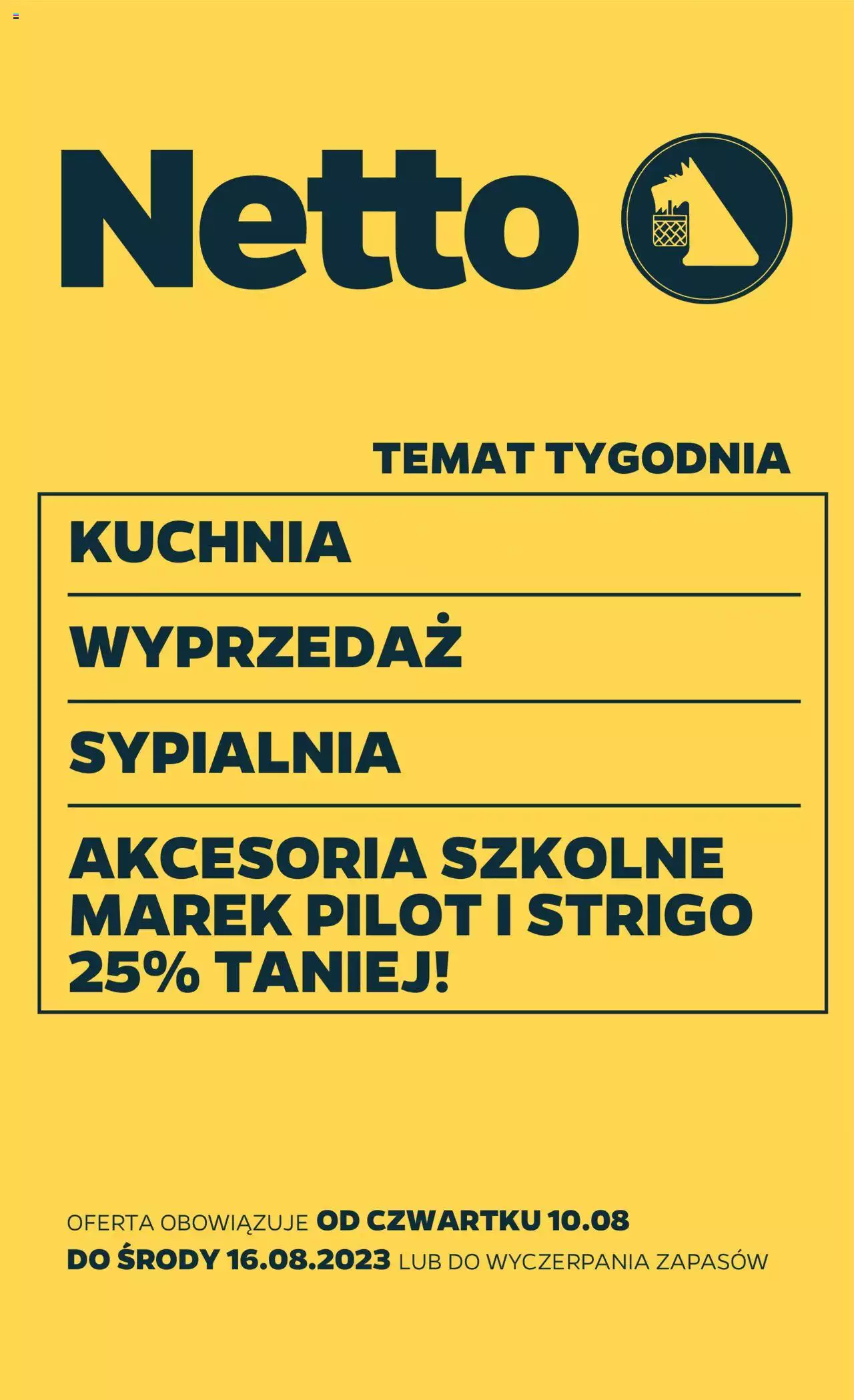 NETTO Gazetka Non Food ważna od 10.08.2023 do 16.08.2023 strona 1