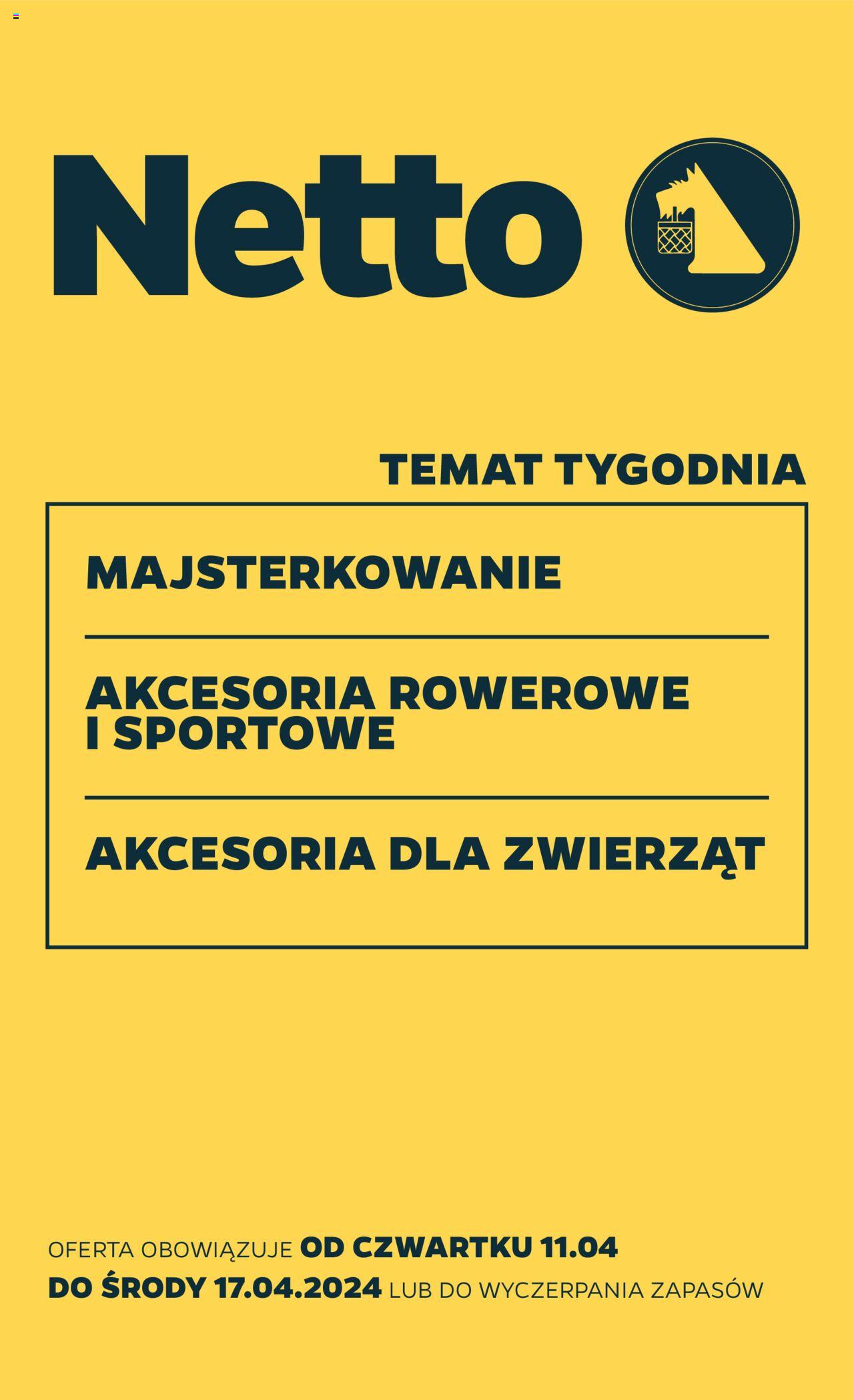 NETTO Gazetka Non Food ważna od 11.04.2024 do 17.04.2024 strona 1